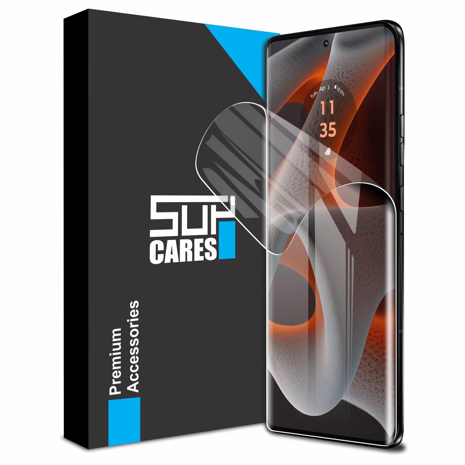SupCares TPU Unbreakable Membrane Screen Protector for Motorola Edge 50 Pro 5G and Motorola Edge 50 Ultra 5G (6.7 Inch) with Easy Self Installation Kit | Transparent (B0D5RHSZKN) Amazon Price History, Amazon Price Tracker