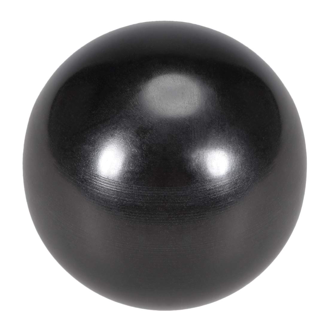 sourcing map 10 Pcs Thermoset Ball Knob M5 Female Thread Machine Handle 25mm Diameter Smooth Rim Black