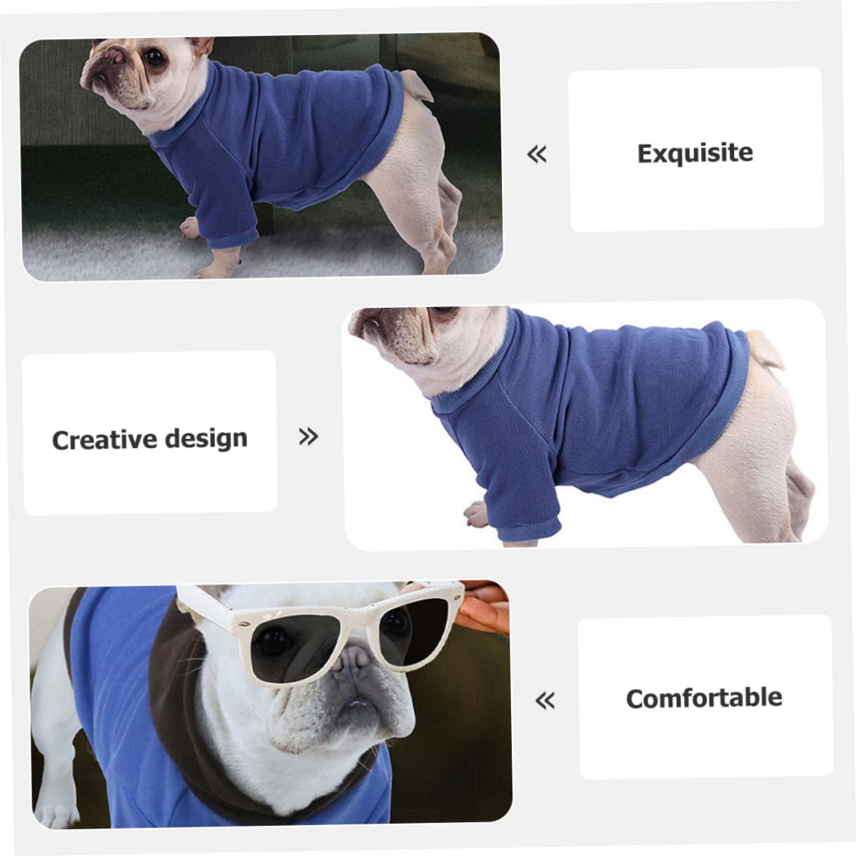 Sosoport 4stücke Winter Hundepullover Für Kleine Bis Mittelgroße Hunde Wasserabweisend Und Warm Modisches Haustier-Outfit Für Kalte Tage Für Ausflüge Und Fotos