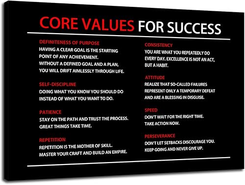 Miniatura 17 de Disciplina Hábitos Consistencia Crecimiento Arte Motivacional para Pared Póster Inspirador Impresiones en Lienzo Obras de Arte para Oficina