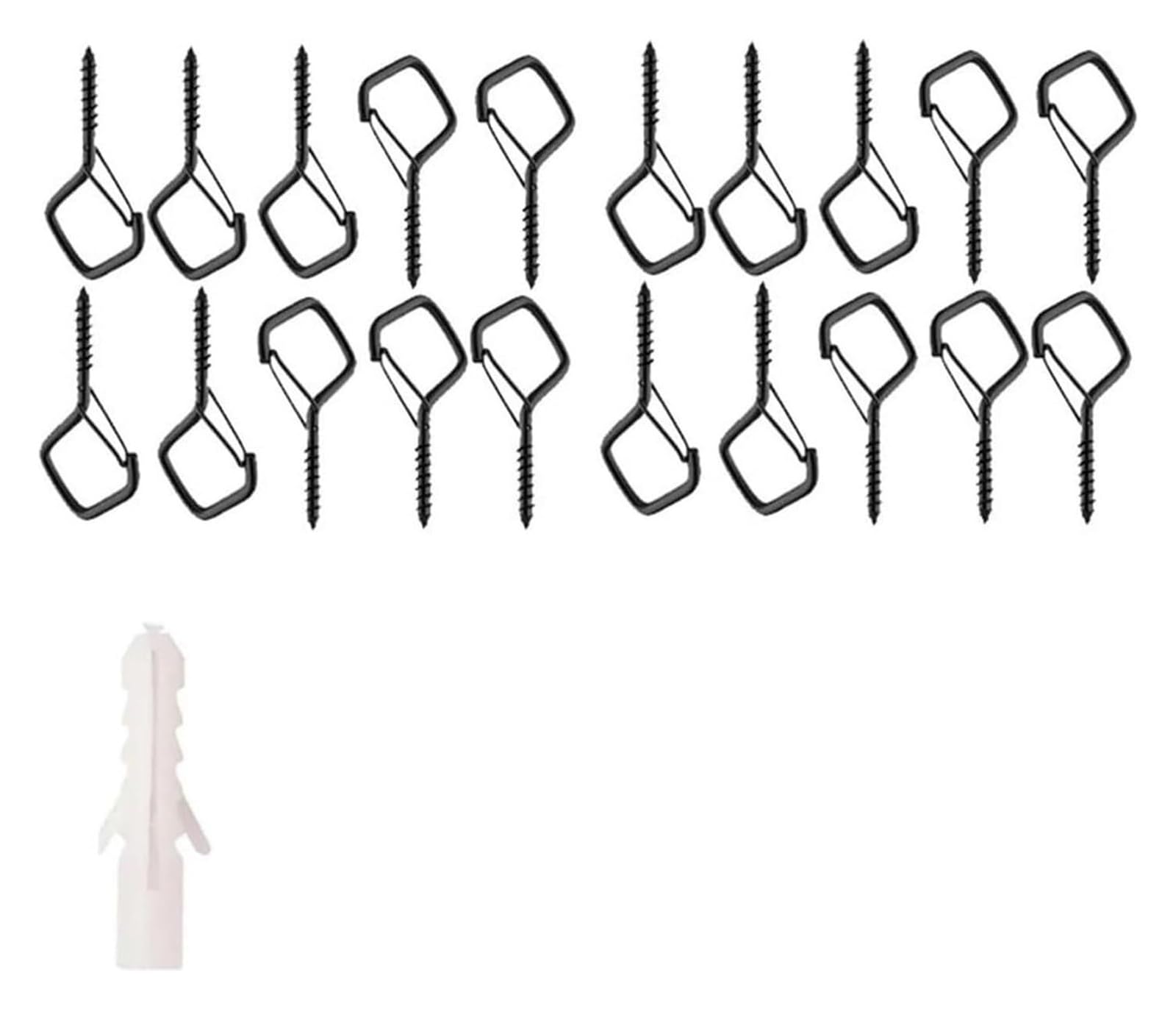DQZRTUECA Gutter Hooks Shape Outdoor Light Hook Buckle Screw 10/20 Pcs String Lights(20pc)
