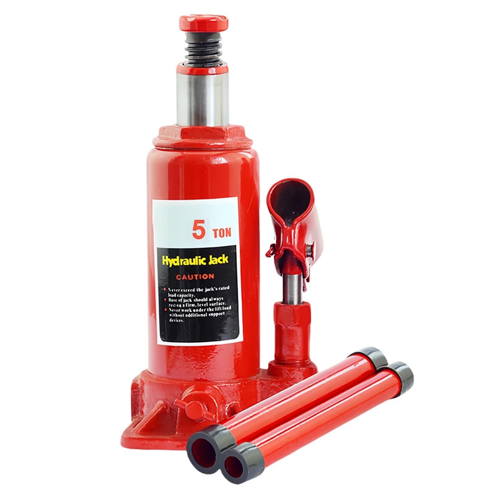 Accessori cric per Martinetti per Auto da 2/5/10 tonnellate Strumenti Martinetto per Bottiglia saldato Martinetto Idraulico per Bottiglia per Auto per Riparazione Camper cric per Auto(5 TON)
