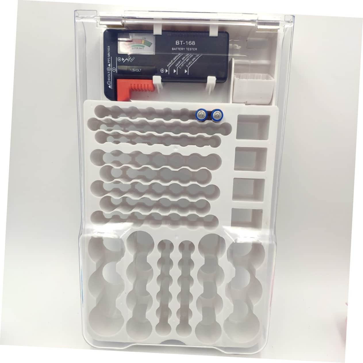 Gatuida Tester per Custodia di Stoccaggio della Batteria Robusto Organizer per La Conservazione della Batteria per