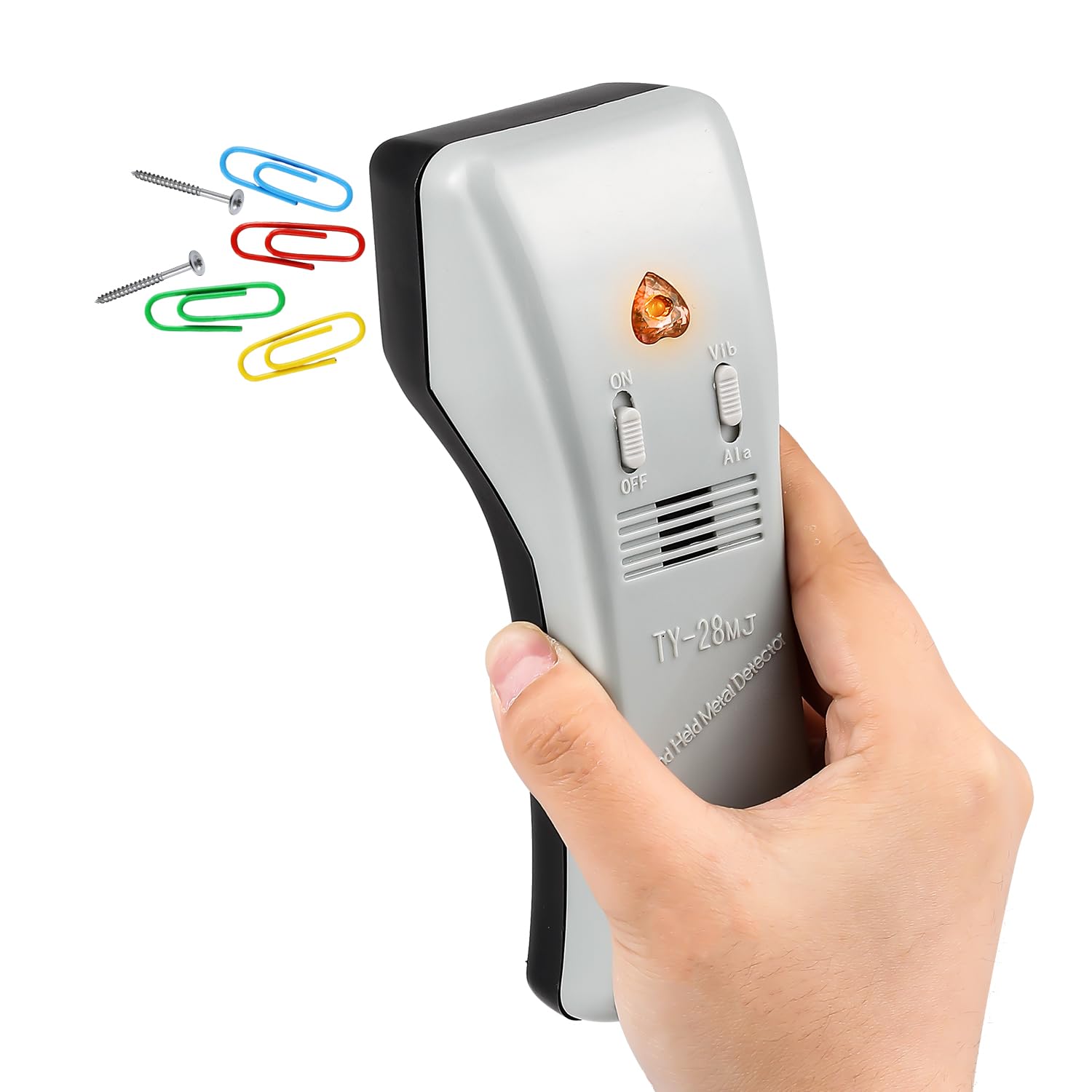 CGOLDENWALL 検針器ハンディ 金属混入探知 縫製全般、食品パック、雑貨小物に混入された縫い針、鉄針などの探知