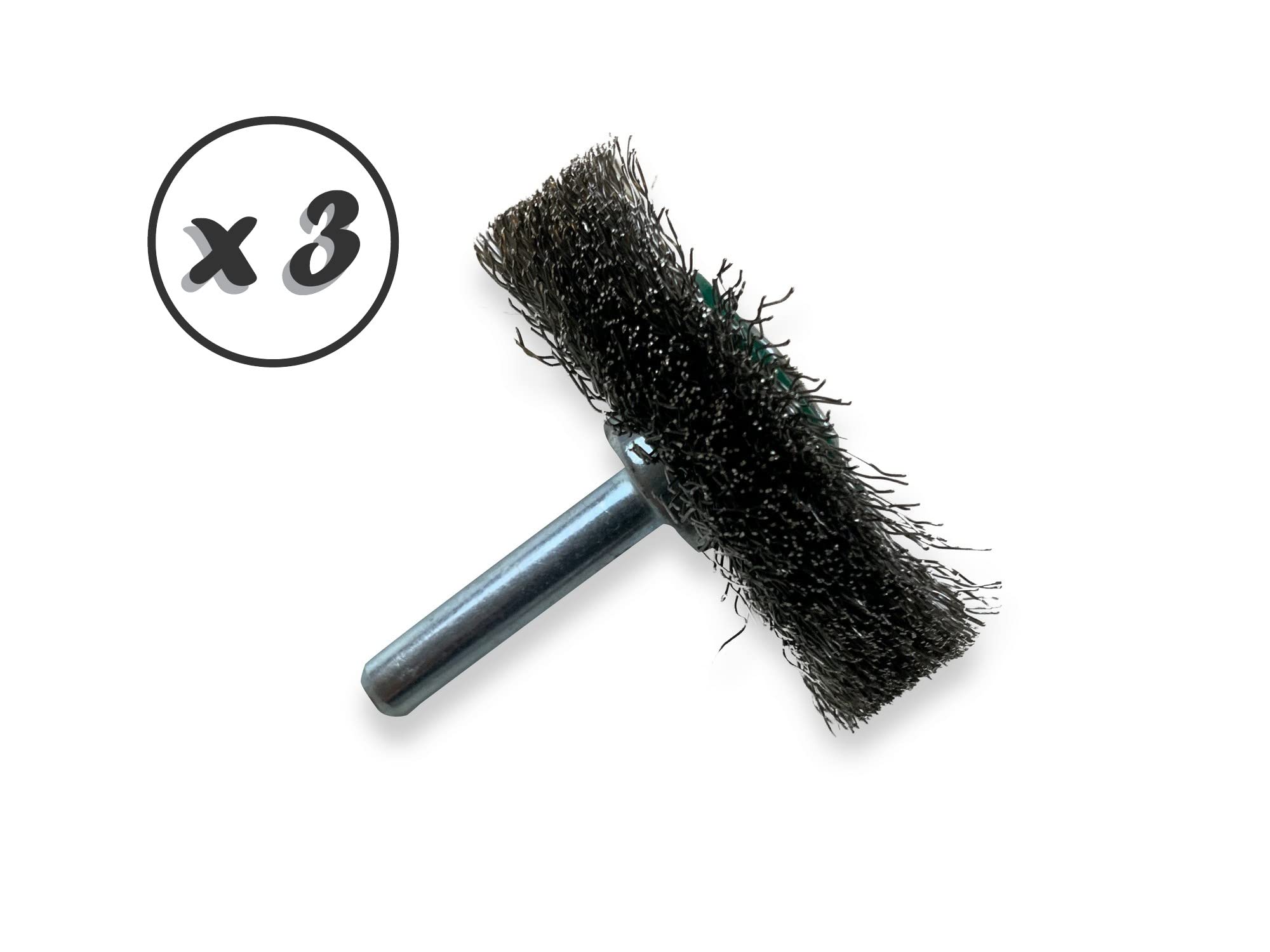 Kibros Lot 3 brosses circulaires tige Ø 50 mm inox souple 12 mm