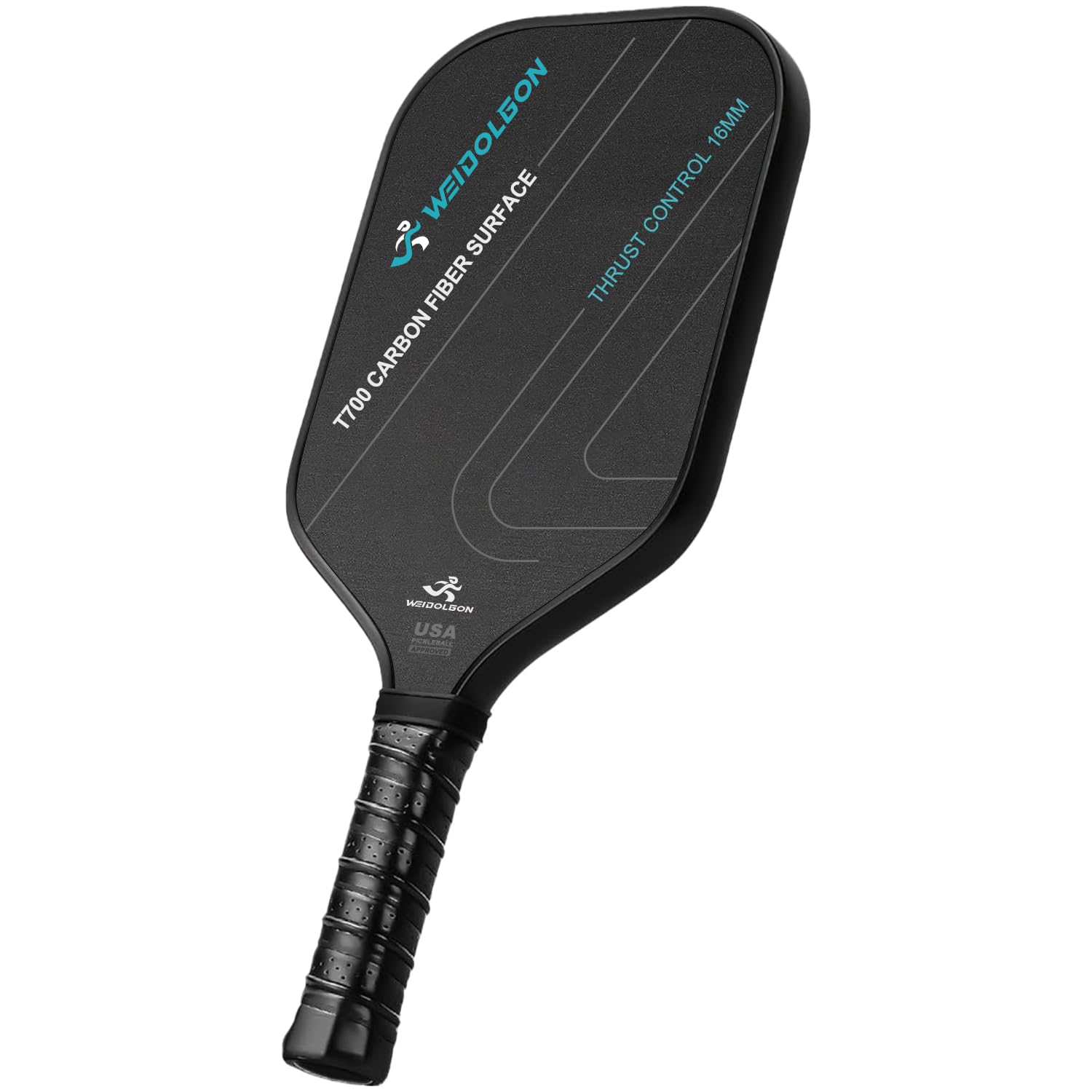 WEIDOLGON T700 Textured Carbon Fiber Pickleball Paddle