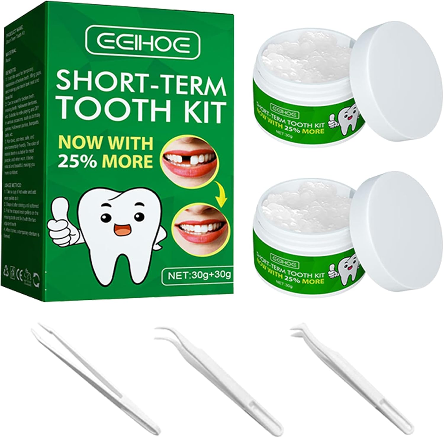 Tooth Repair Kit 60g Temporary Fake Teeth Replacement