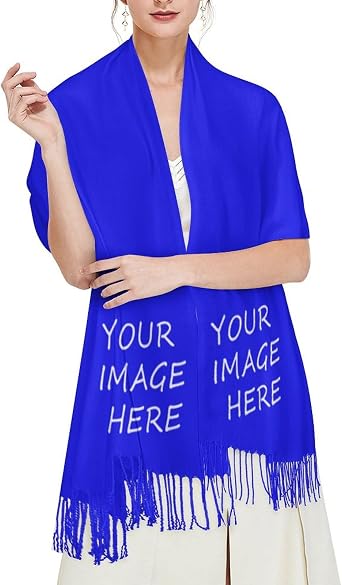Inhand Custom Scarfs Add Text/Logo/Picture Personalized Winter Scarf Design Customize Scarve For Women