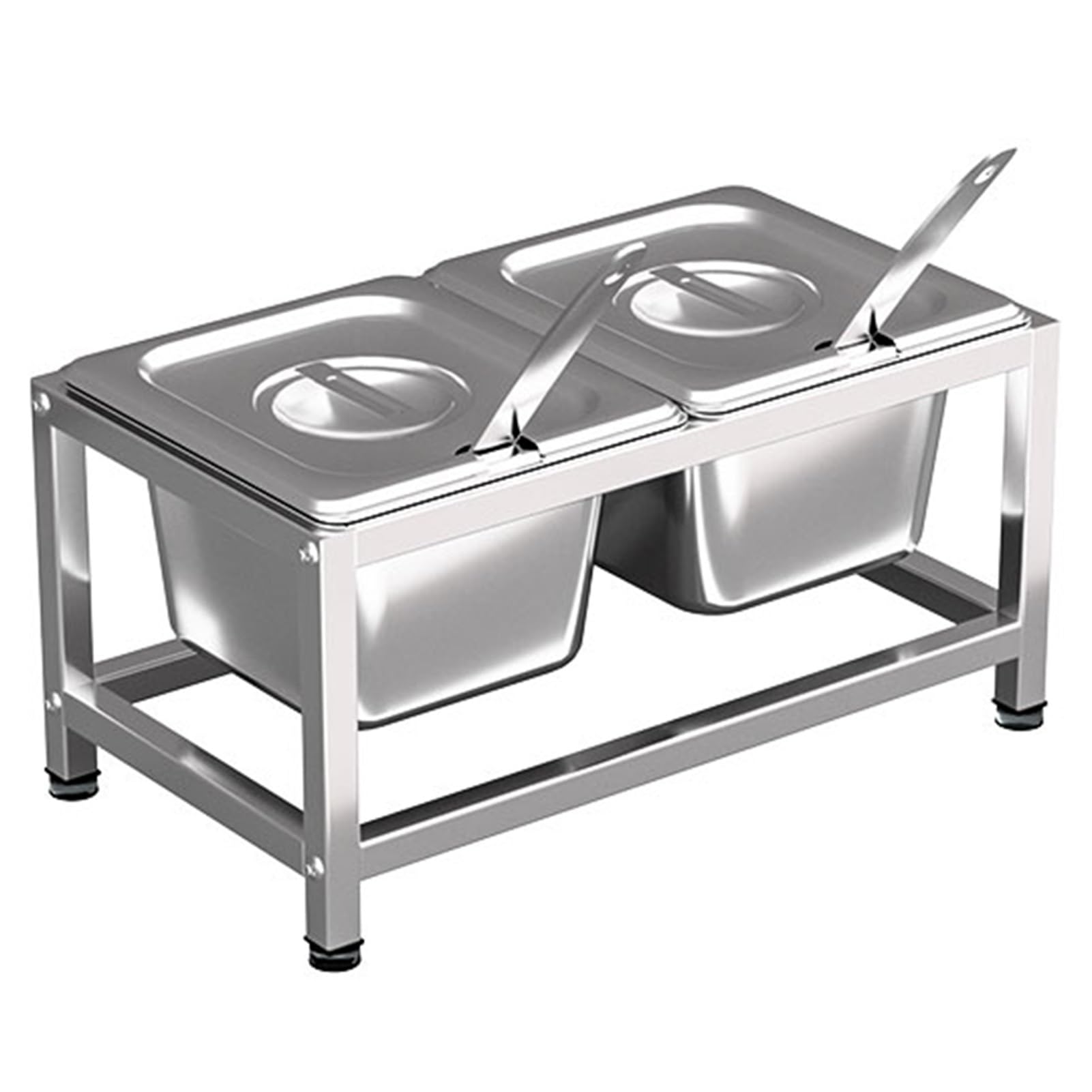 Juego De Especieros Comerciales, Estantes Para Condimentos, Cocinas, Bufés, Dispensador De Condimentos, Recipiente Para Alimentos, Organizador Para Salsas, Ensaladas, Mermeladas(Silver-B,33.5x18.5x14.