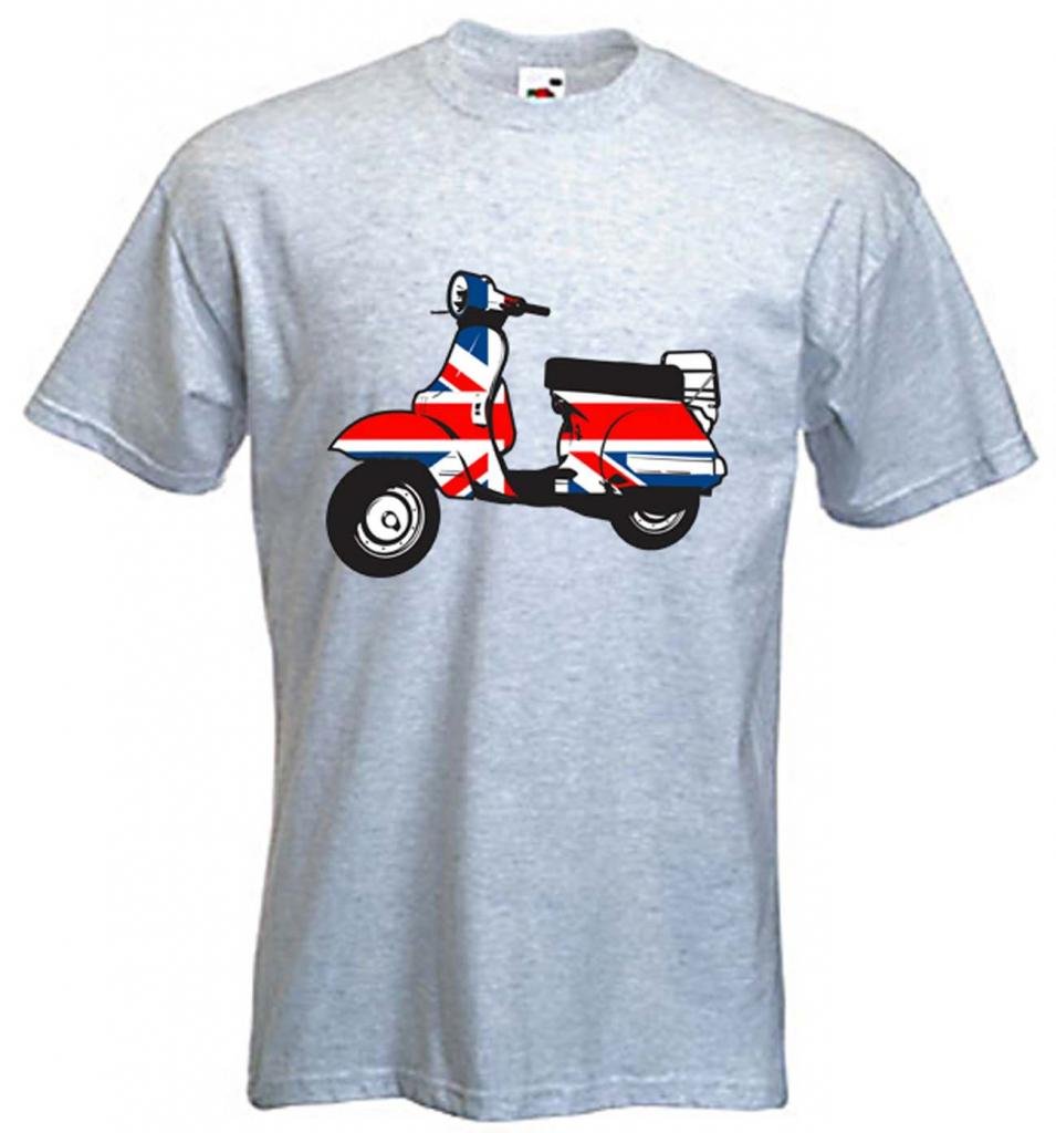 Tribal T-Shirts Men's Grey Mod Scooter T Shirt (Xl, )