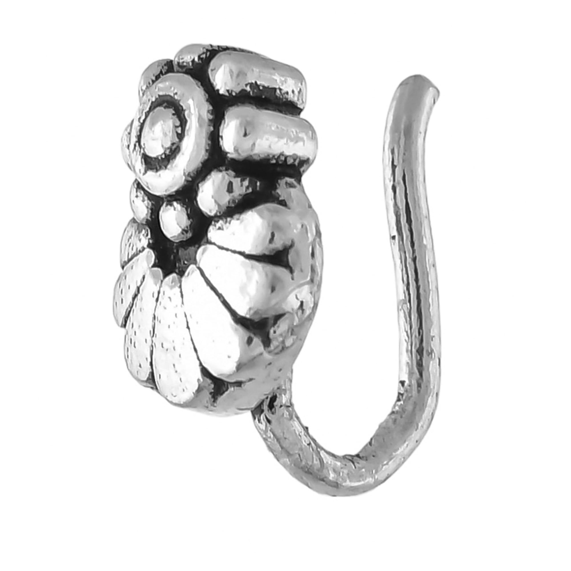VOYLLA Morni Medine Nose Pin|Nose Ring for Women|Silver Oxidised|Ethnic|Everyday| (B0CZTWLX3S) Amazon Price History, Amazon Price Tracker