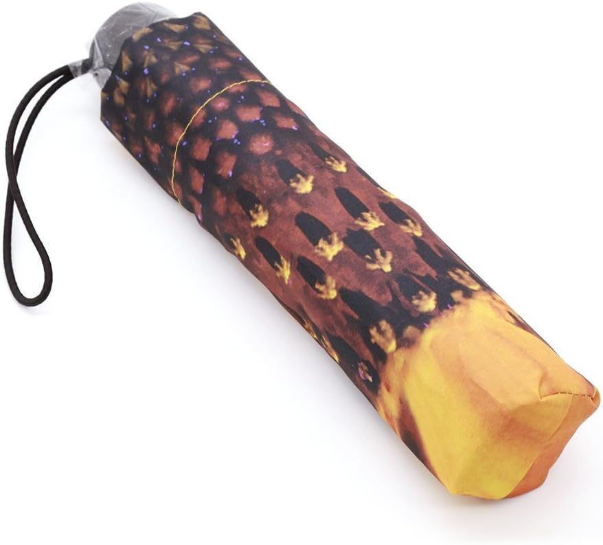 NVLFHY Sunflower Umbrella Manual Three Folding Windproof Opening and Closing Anti-Ultraviolet Sun Umbrella