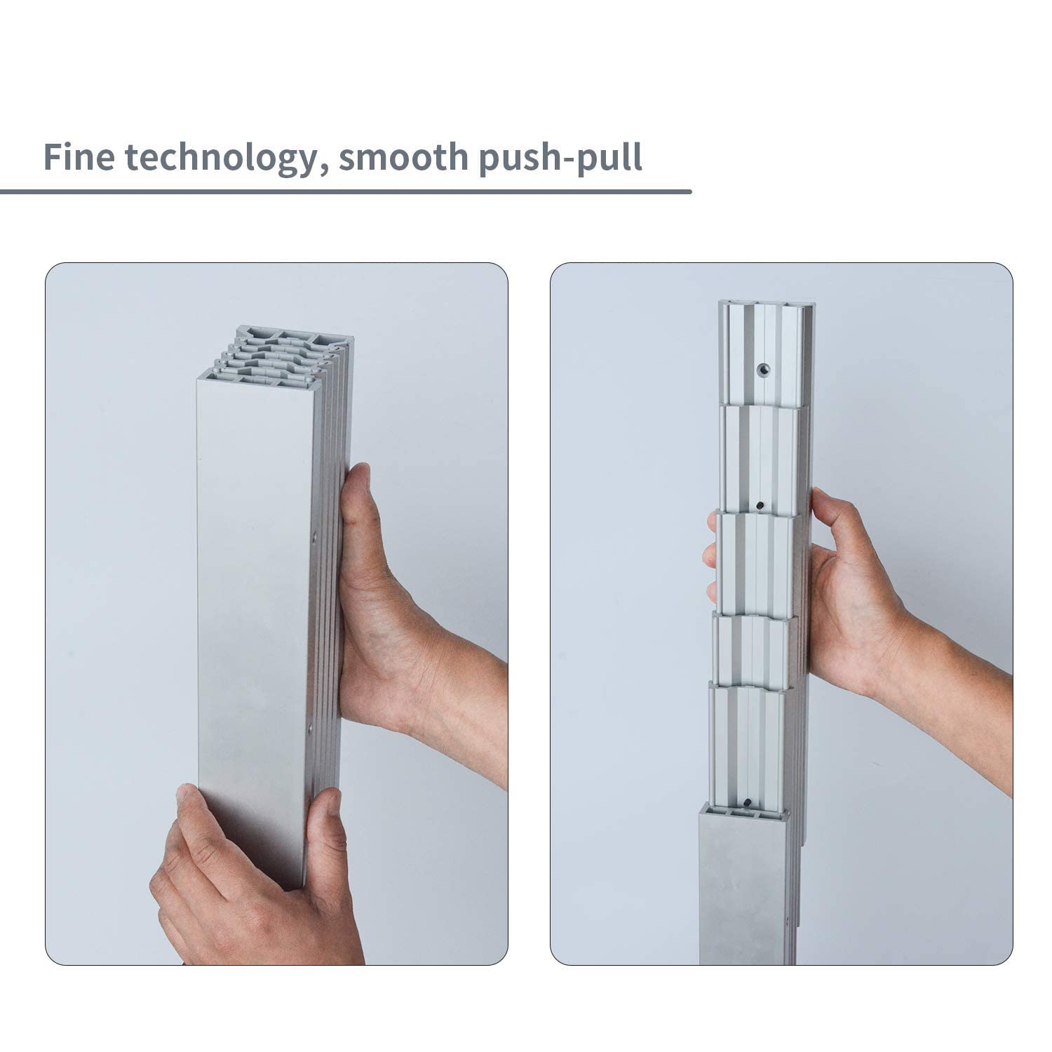 Nisorpa 50 Inch Aluminum Full Extension Table Slide with Silent Wheels