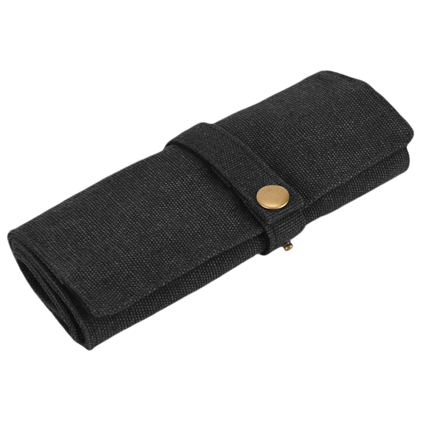 CAZSTYK Practical Travel Friendly Watch Band Organizers Foldable Cotton Canvas Case Holds 10 Straps for Smartwatch Accessories Cotton Canvas Watch Band Case