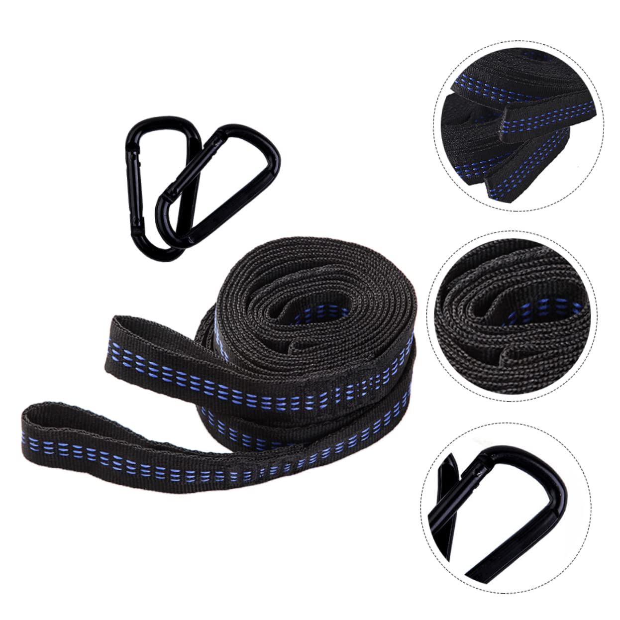 FUNOMOCYA Polyester Material Swing Hanging Straps Hammock Tree Straps Set for Trees No Drilling Required