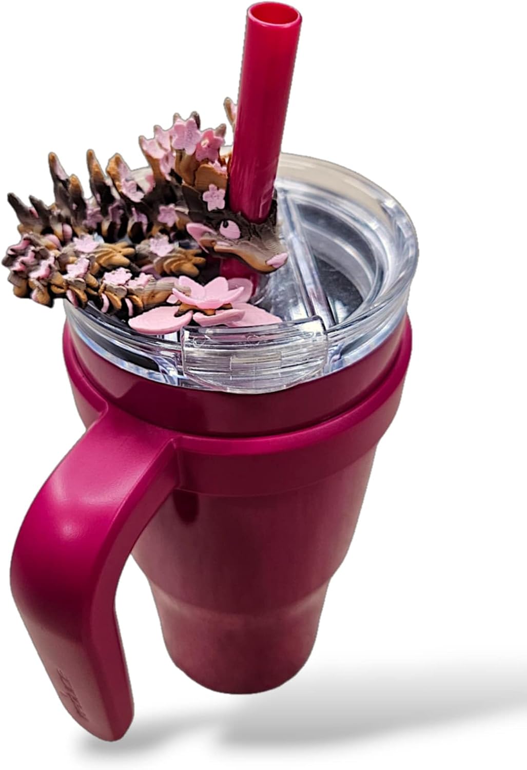 Butterfly Dragon Straw Buddy - Cute Straw Topper Compatible with Stanley Cup & Other Tumblers - Secure cover with Shimmering Body Design - Stanley Accessories (Butterfly) image 4