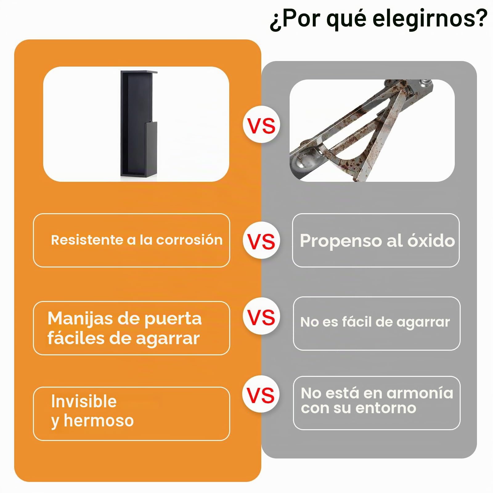 MOROBOR 1 manija de puerta de bolsillo, manija oculta para puerta de granero, manijas modernas de aleación de aluminio para puerta corredera de granero (negro)