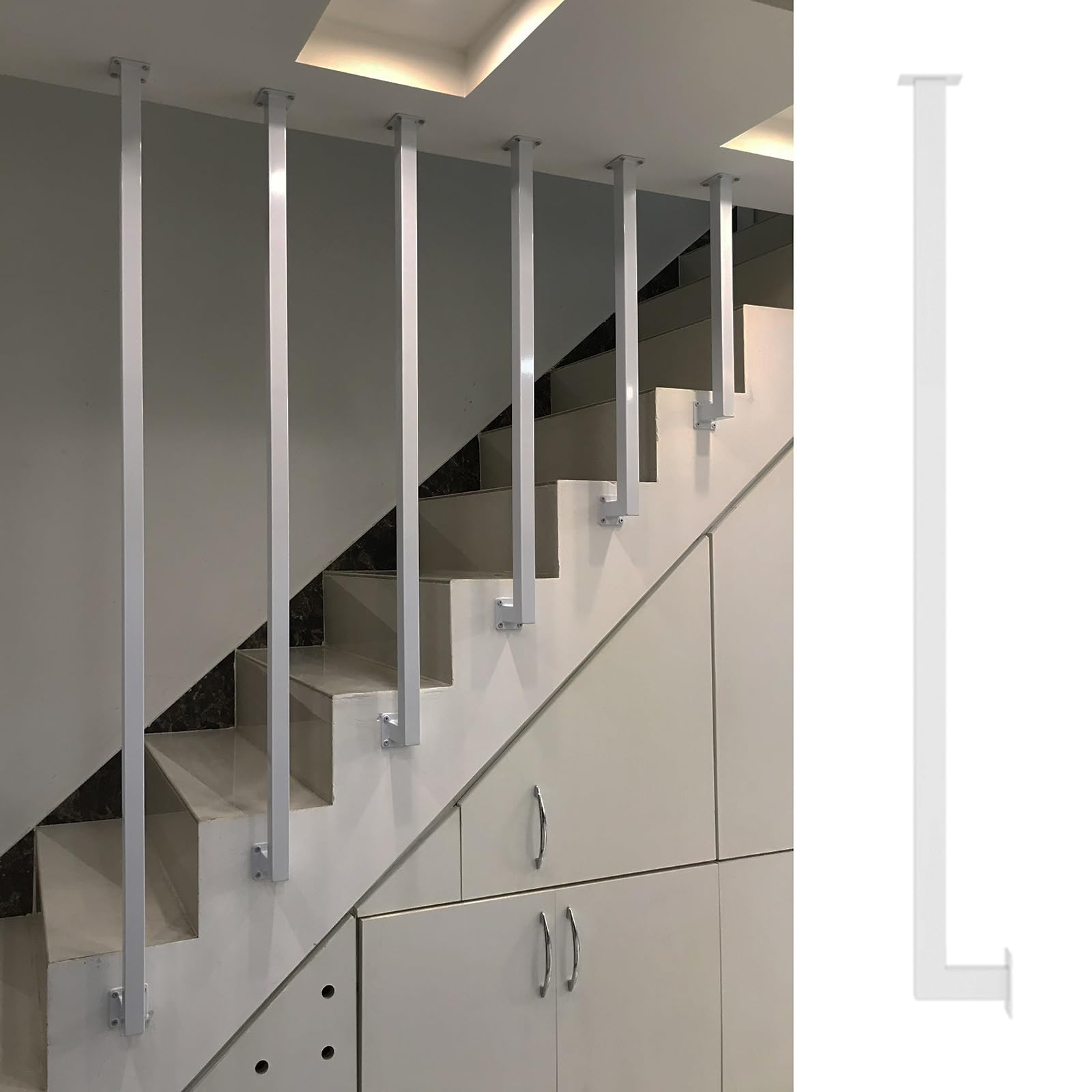 Balaustres de hierro para escaleras interiores con acabado premium para barandillas de diseño