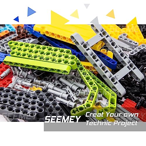 Image of SEEMEY 430Pcs Beams-Pins-axle- Panel Parts Set Compatible LEGO-Technic