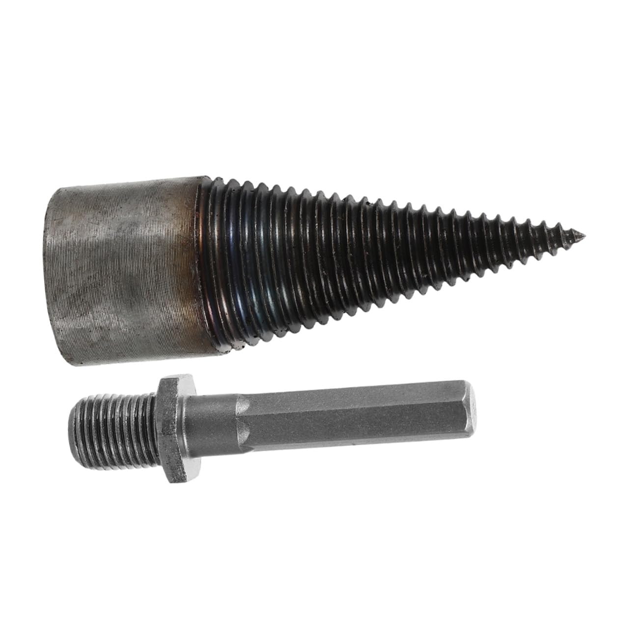BESTonZON Punta Semplice Utilizzo in Acciaio al Carbonio per Trapano Spaccalegna 42mm per Spaccare Legna da Ardere e Applicazioni Multiple