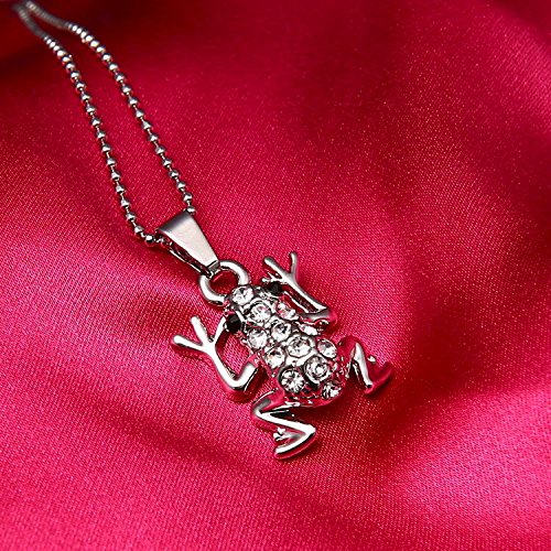 Collana corta con ciondolo a forma di rana