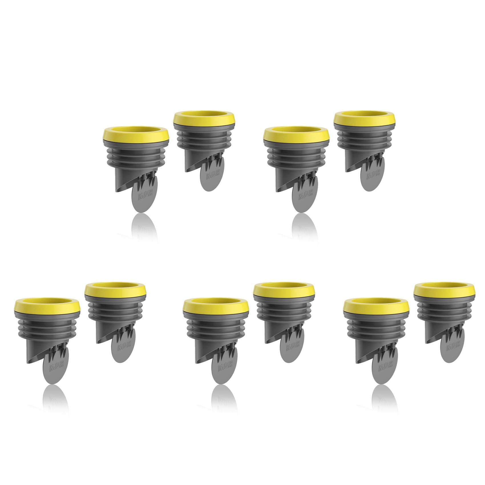 Anneau de cuvette anti-odeur avec clapet, joint de cire épais pour évacuation wc 10cm
