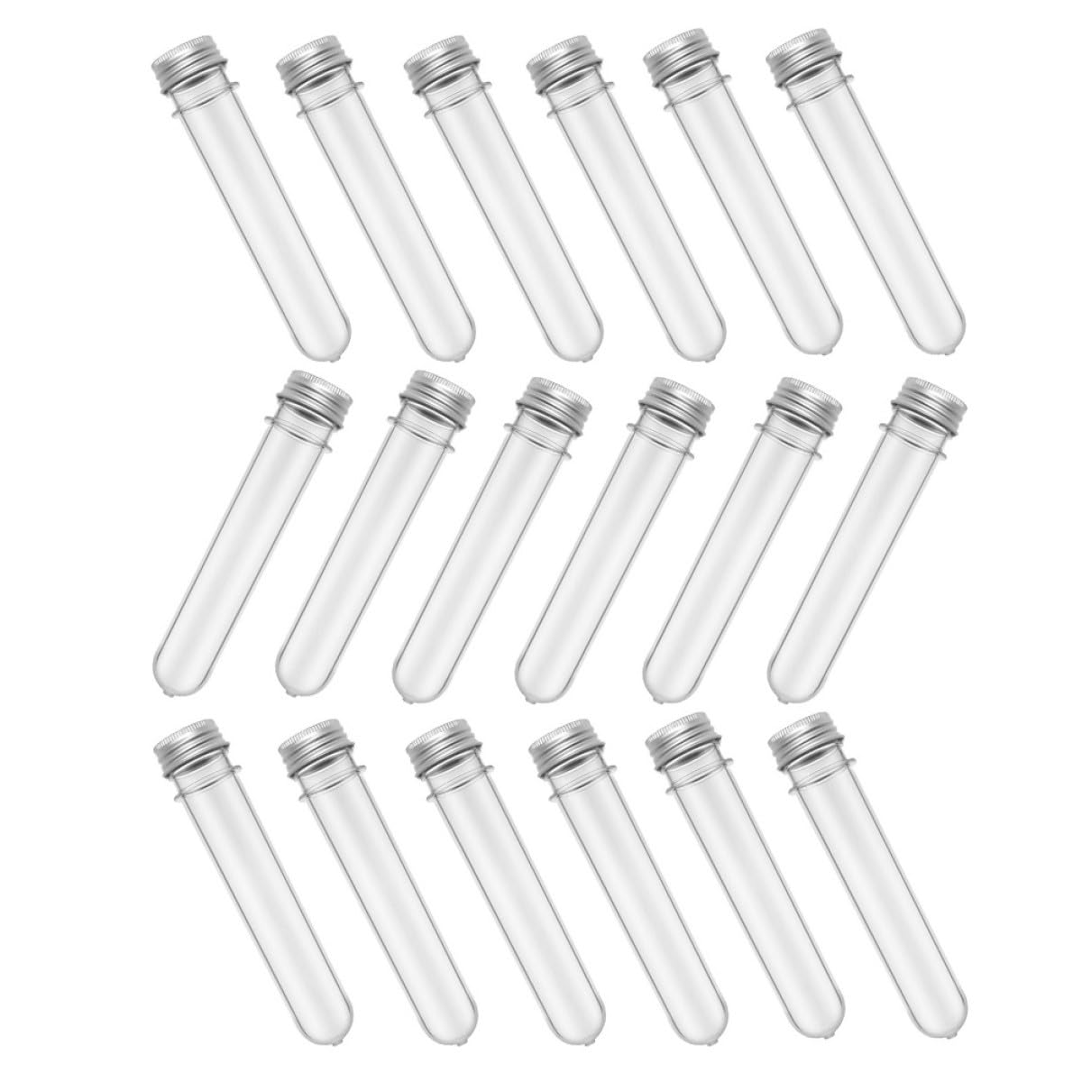 GALPADA 50 Stück Pet Aluminium Tuben Zylindrisch 40ml mit Verschluss Verschlossen und Handlich für Reise und Süßigkeiten Aufbewahrung Geeignet