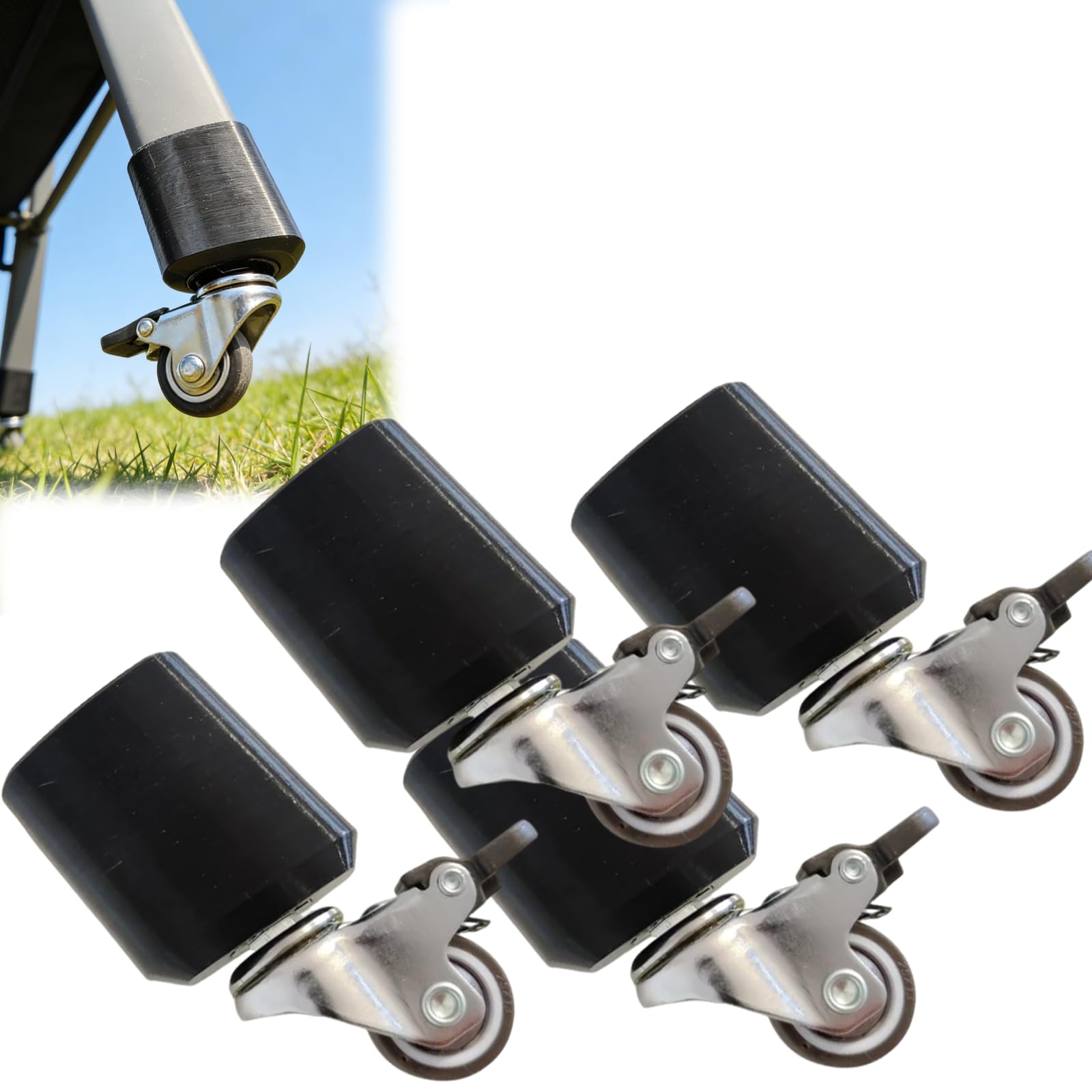 Ersatzräder kompatibel mit Maxi Cosi Kinderwagen – 4 robuste Räder für reibungslose Fahrt, leichtes Design, einfache werkzeuglose Installation