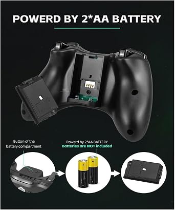 PCコントローラー モーションコントロール 2.4Gワイヤレスゲームパッドゲーミングコントローラー、に適合する Xb&ox 360/ PS3/PCビデオゲームコンソール用、3DロッカージョイスティックゲームハンドルアクセサリーBlack