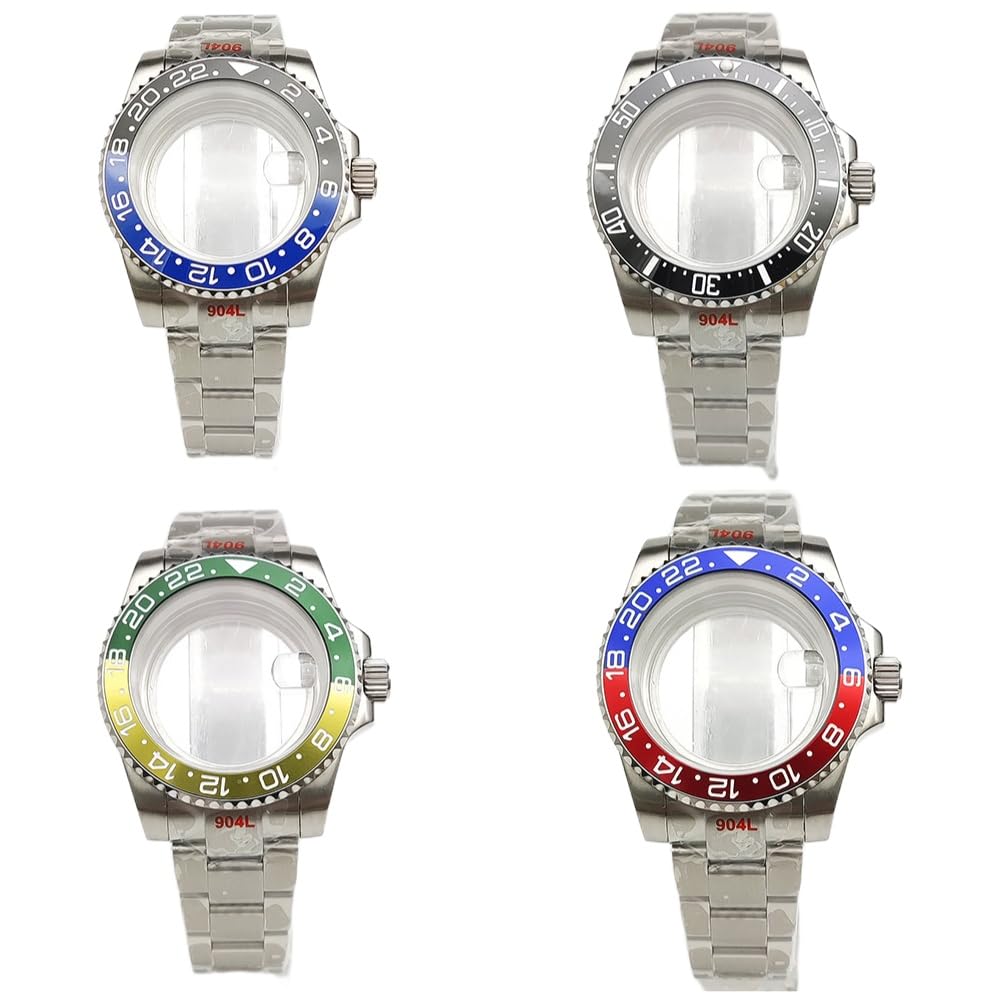 40mm Stal Nierdzewna Koperta Zegarka + Bransoleta, Pasuje dla NH35 NH36 Mechanizm Automatyczny 28,5 Tarcza Zegarek Bezel Korona Mod Kit dla Rolex Submariner
