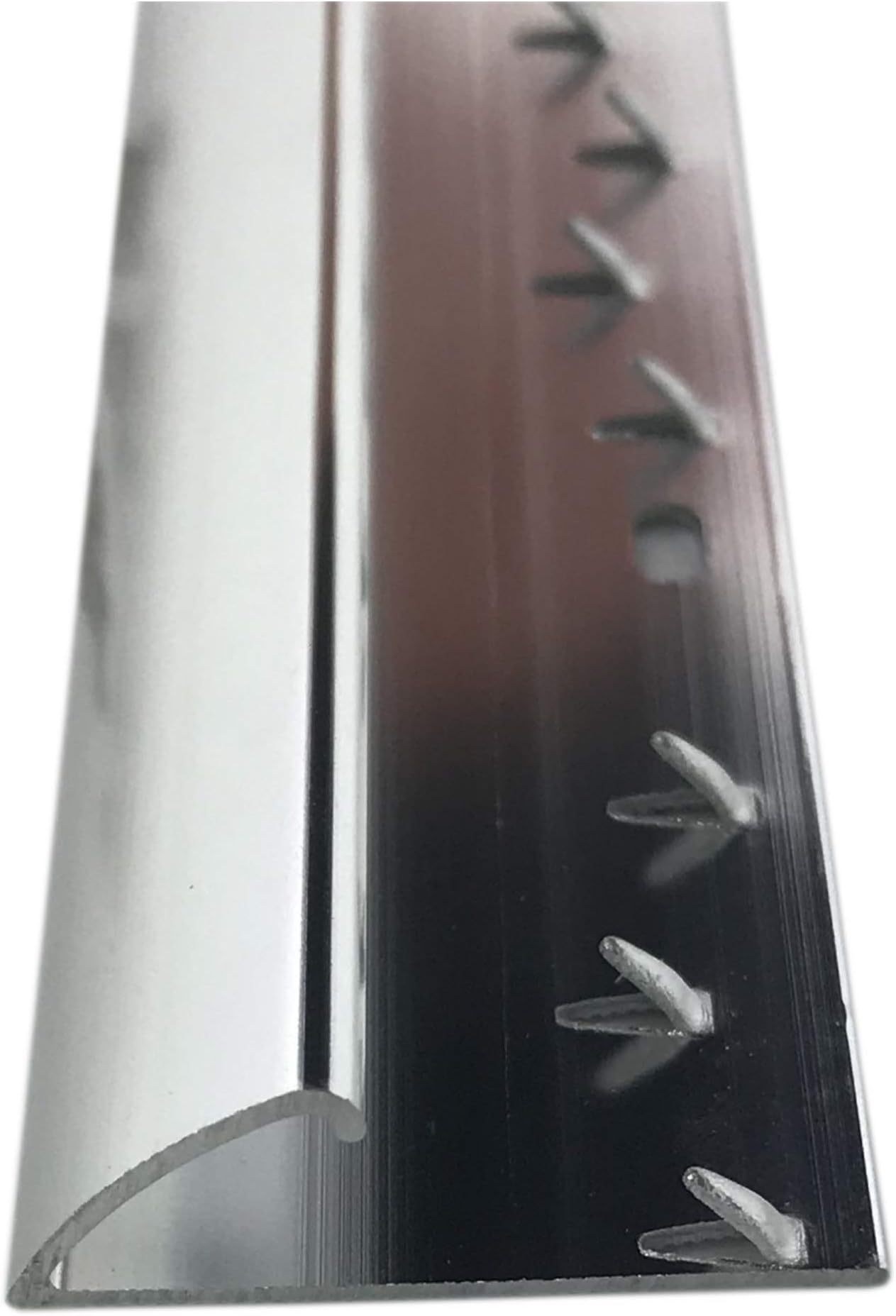 Single Edge Carpet Metal Door Bar Trim - Silver