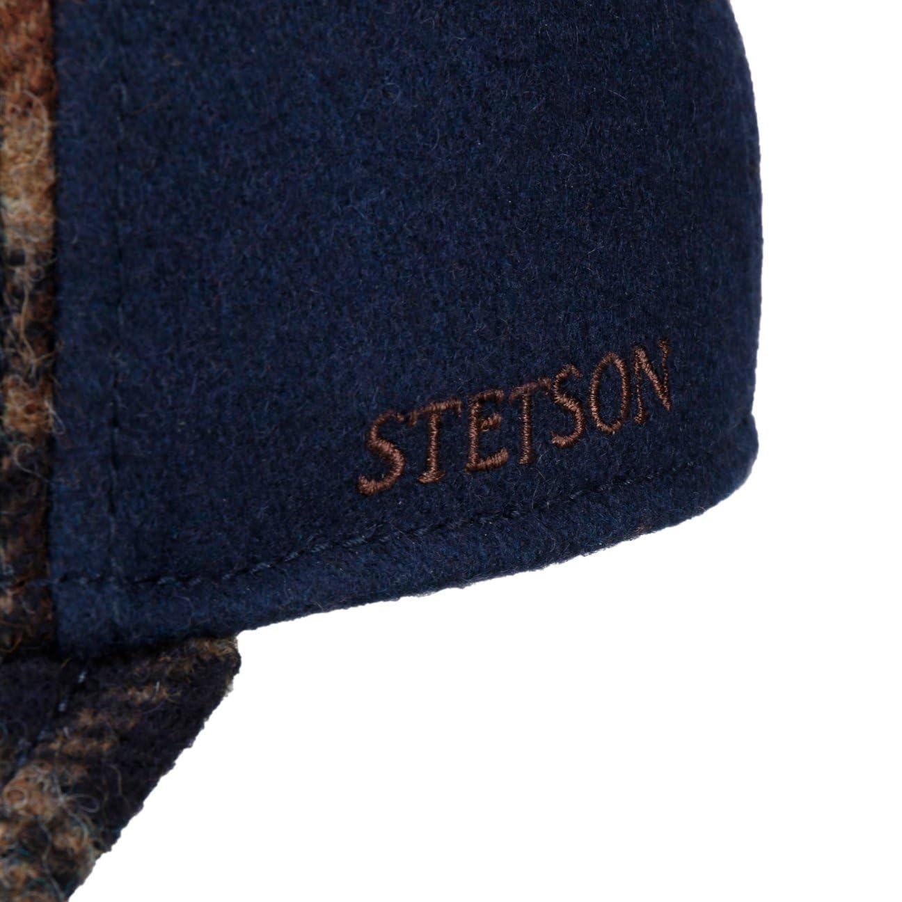 Stetson Cappellino Trucker Wool Check Uomo - cap Berretto Baseball Mesh Snapback, con Visiera, Fodera Inverno Autunno/Inverno
