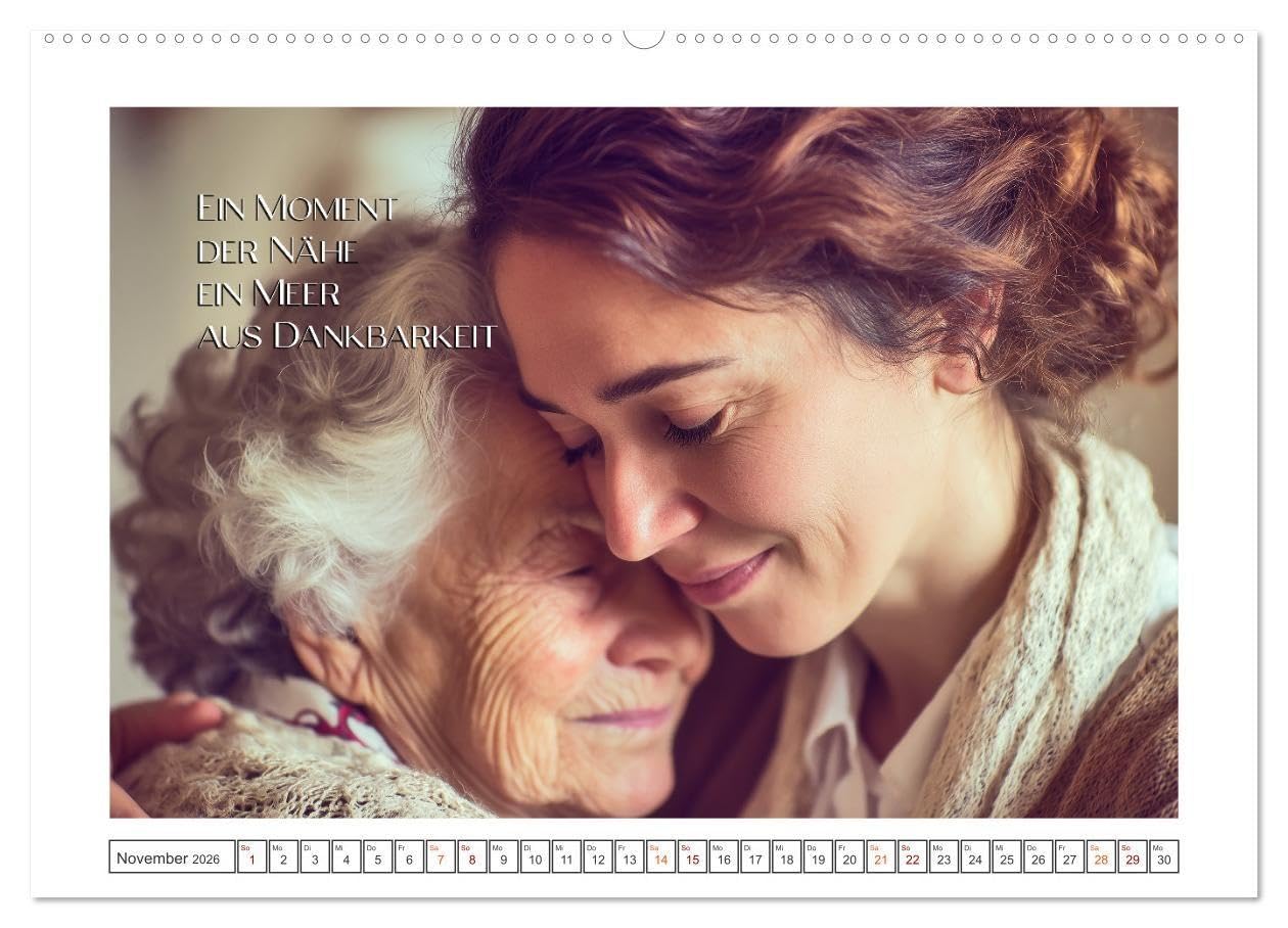 Zeit für Dankbarkeit - Pflege mit Herz (hochwertiger Premium Wandkalender 2026 DIN A2 quer), Kunstdruck in Hochglanz: Ein Kalender voller Wärme, Mitgefühl und Wertschätzung. (CALVENDO Menschen)