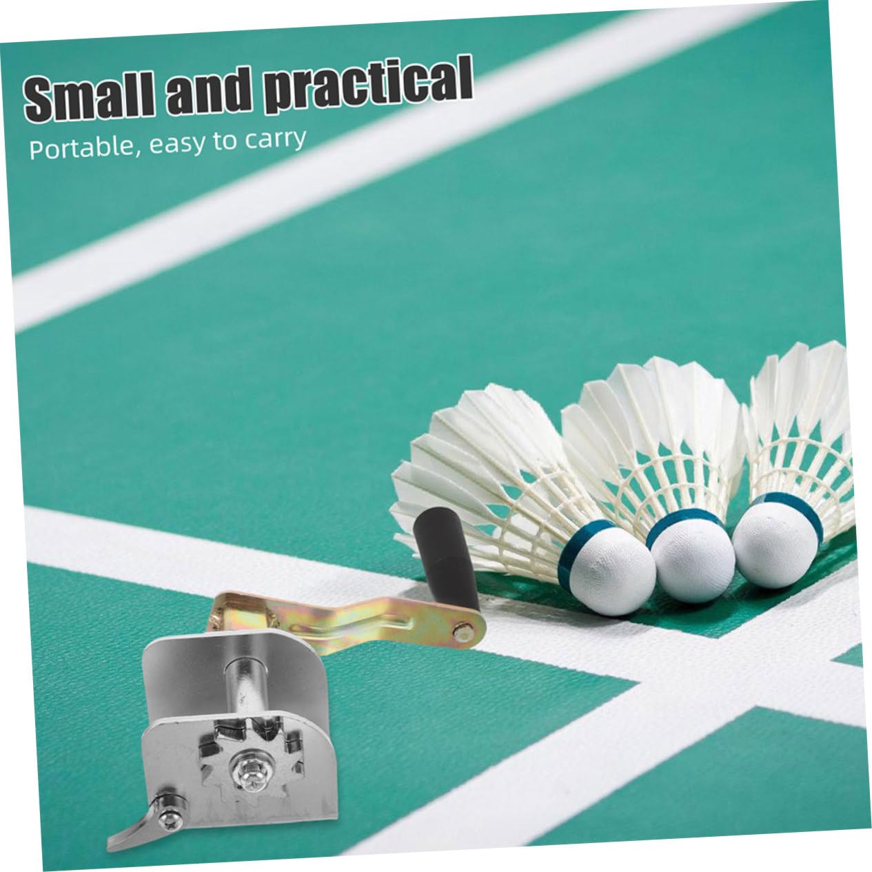 2 Stück Volleyballnetzwindenset aus Robustem Material mit Handkurbel Präzise Netzspannvorrichtung Wetterfest für Badminton und Volleyballpfosten Outdoor Sportzubehör