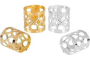 200 Dreadlocks Braid Rings Clips Decoration, unisex