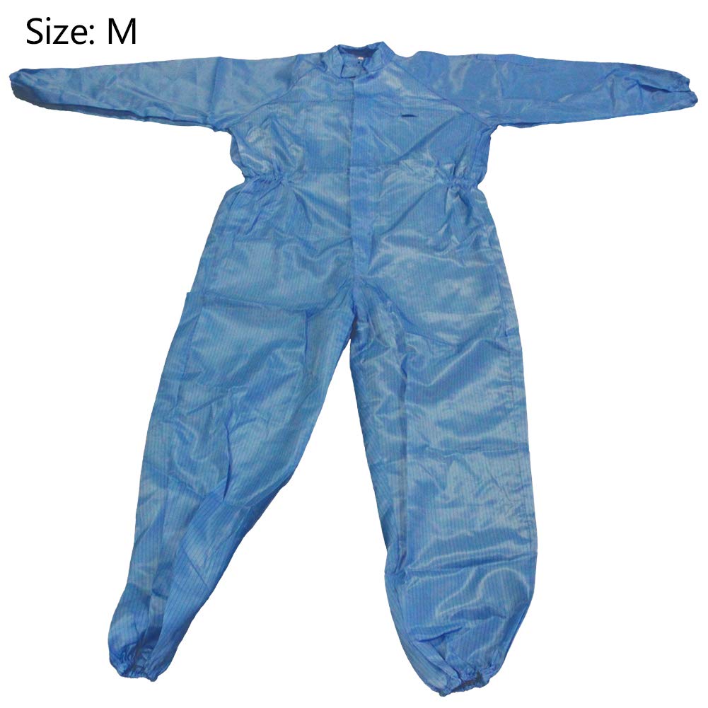 Othmro Einweg-Schutzanzug, staubdicht, Blau, Größe M, 3 Stück