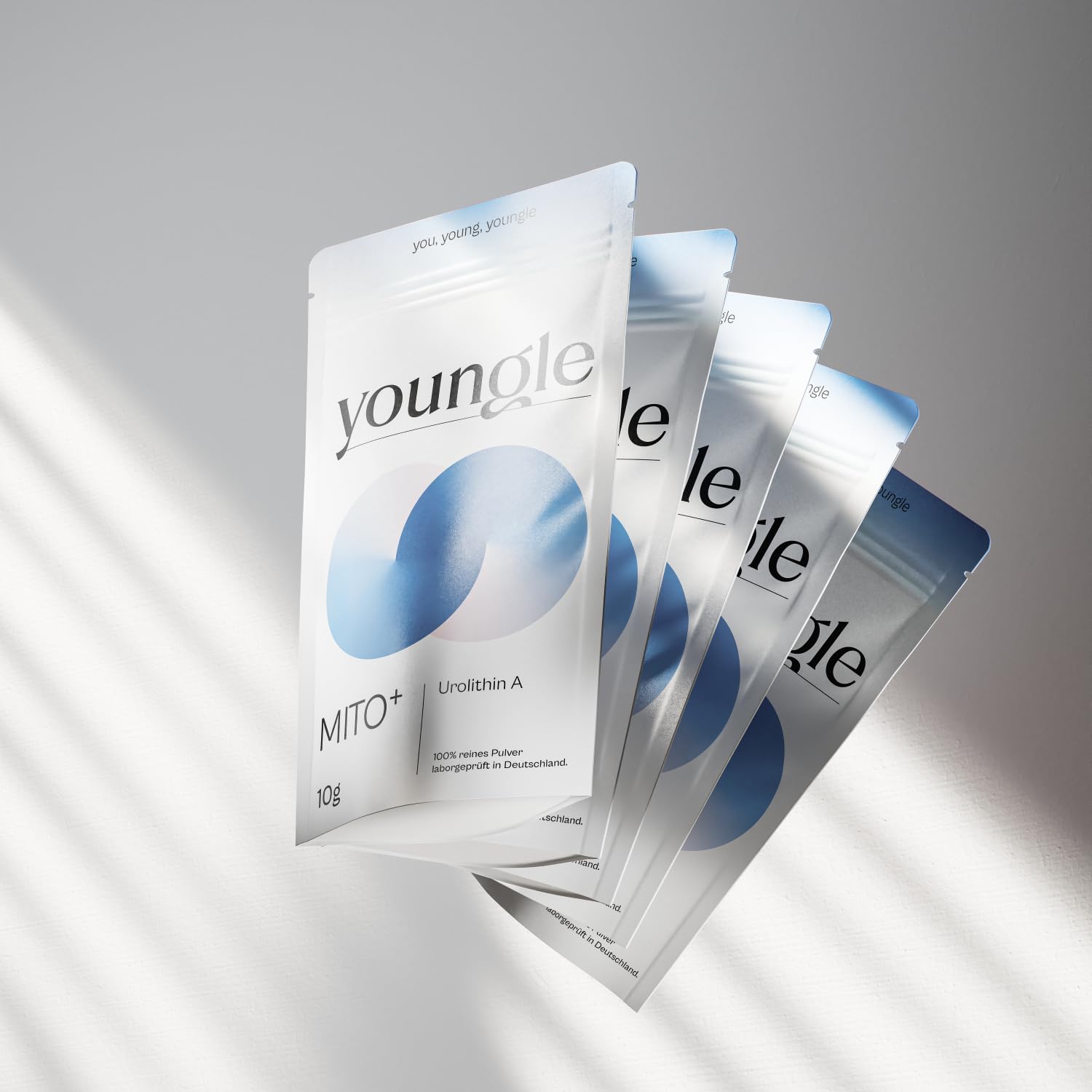youngle Urolithin A Pulver 10 g mit >99% Reinheit, gegründet von Medizinern, laborgetestet in Deutschland
