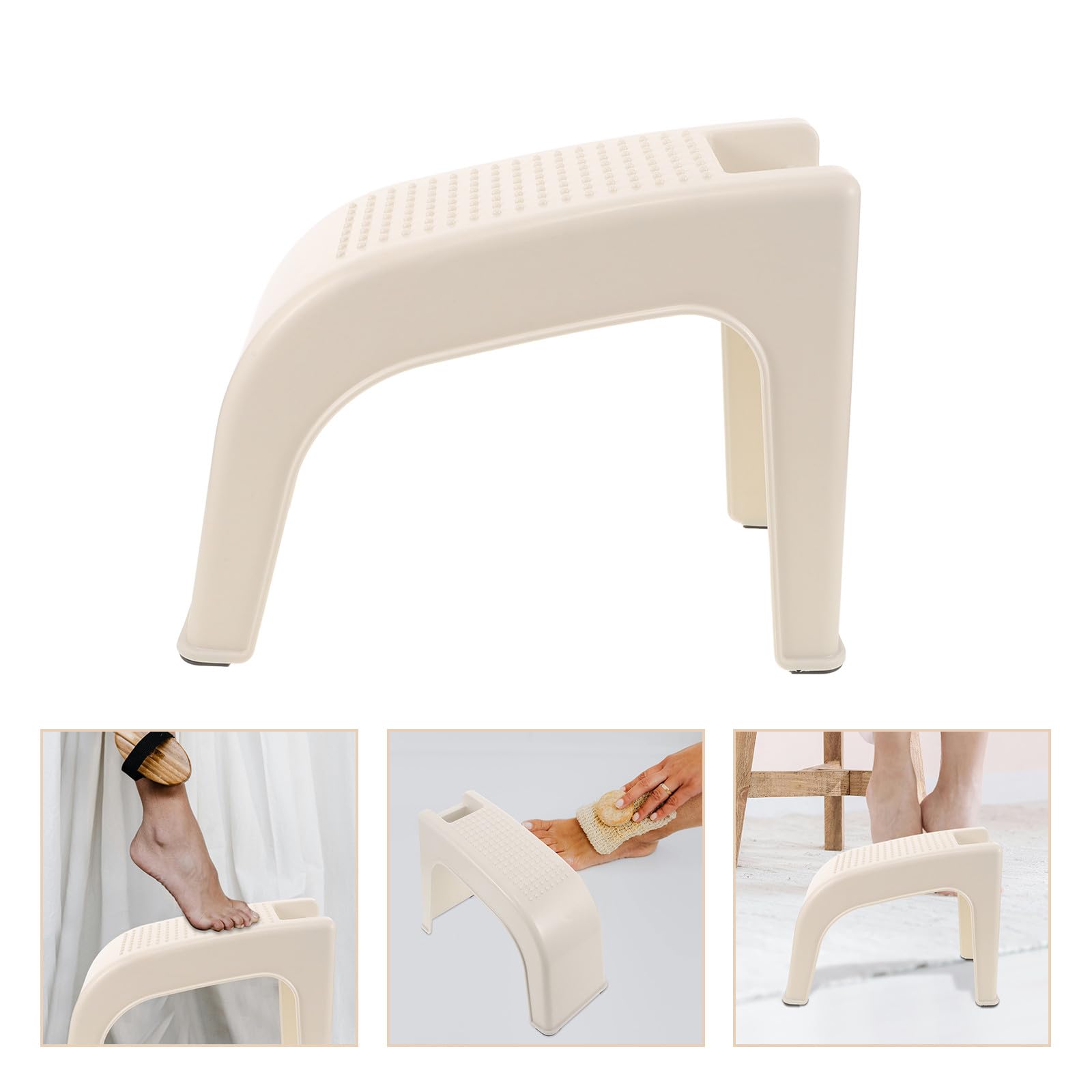 Fußstütze im Minimalistischen Design rutschfeste aus Kunststoff Leichter Duschfußhocker für Maniküre und Pediküre für Badezimmer und Zuhause
