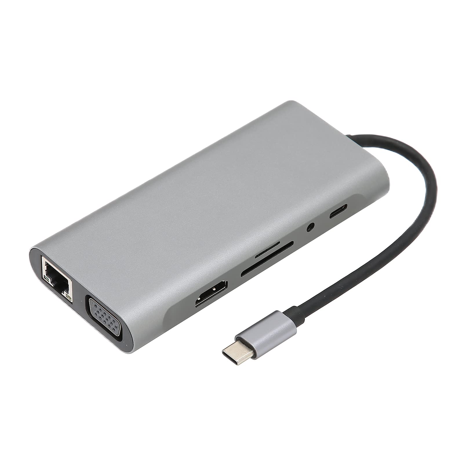 Dock di Espansione Portatile 11 in 1 in Lega di Alluminio per Computer di Tipo C con velocità di Trasferimento Elevata per Viaggiatori D'affari