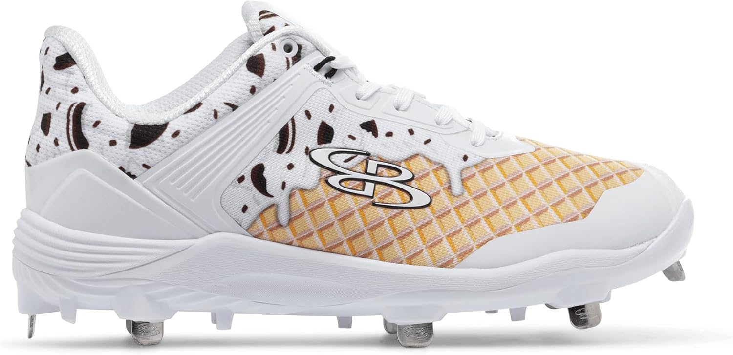 Boombah Viper Women's Metal Cleat - Ice Cream Pitching Toe - Multiple Color Options - Multiple Sizes