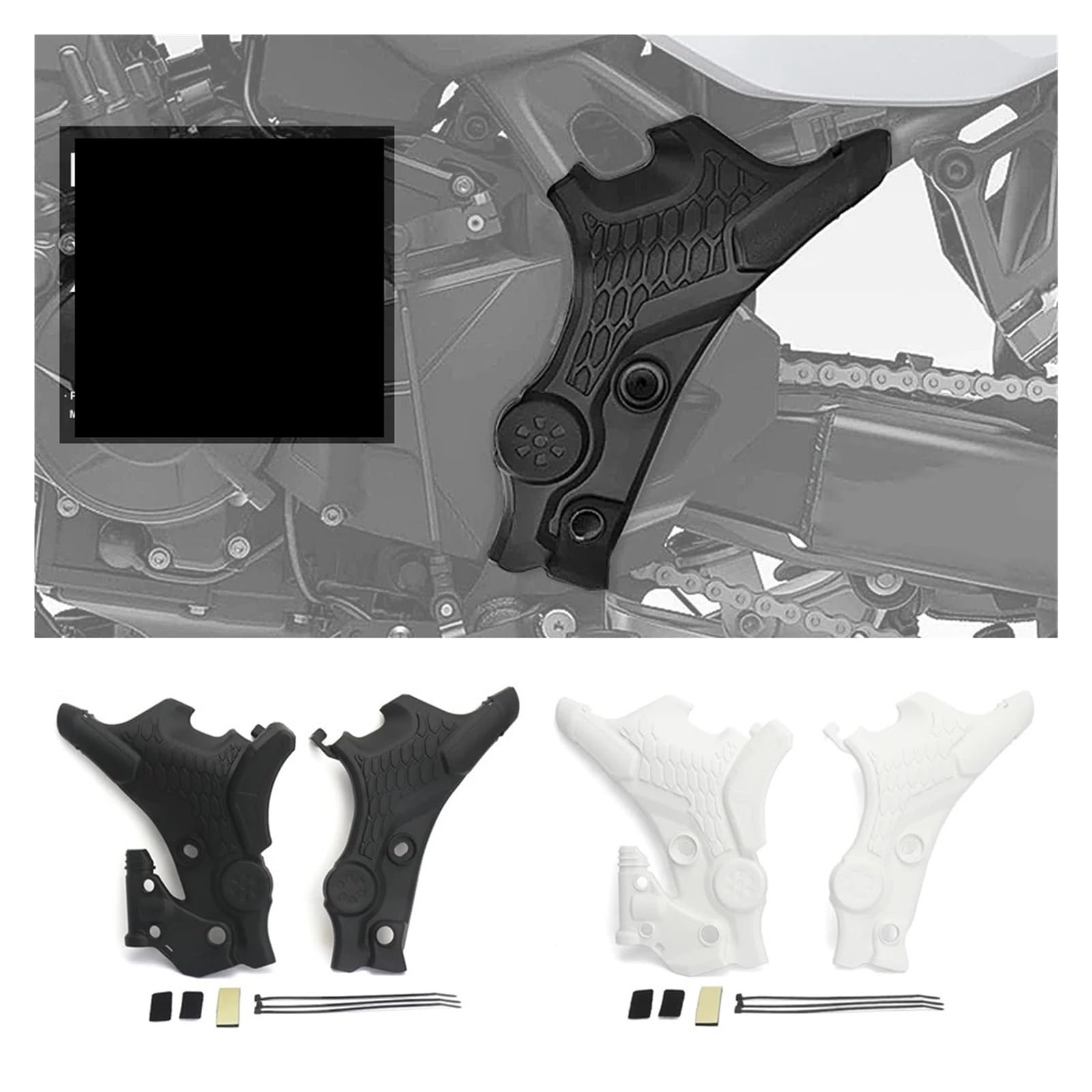 Luftabweiser Seitenflügel Motorrad Rahmen Schutz Seite Abdeckung Fing Protector Panel Verkleidungen Kit FÜR XL750 FÜR Transalp XL 750 2023 2024