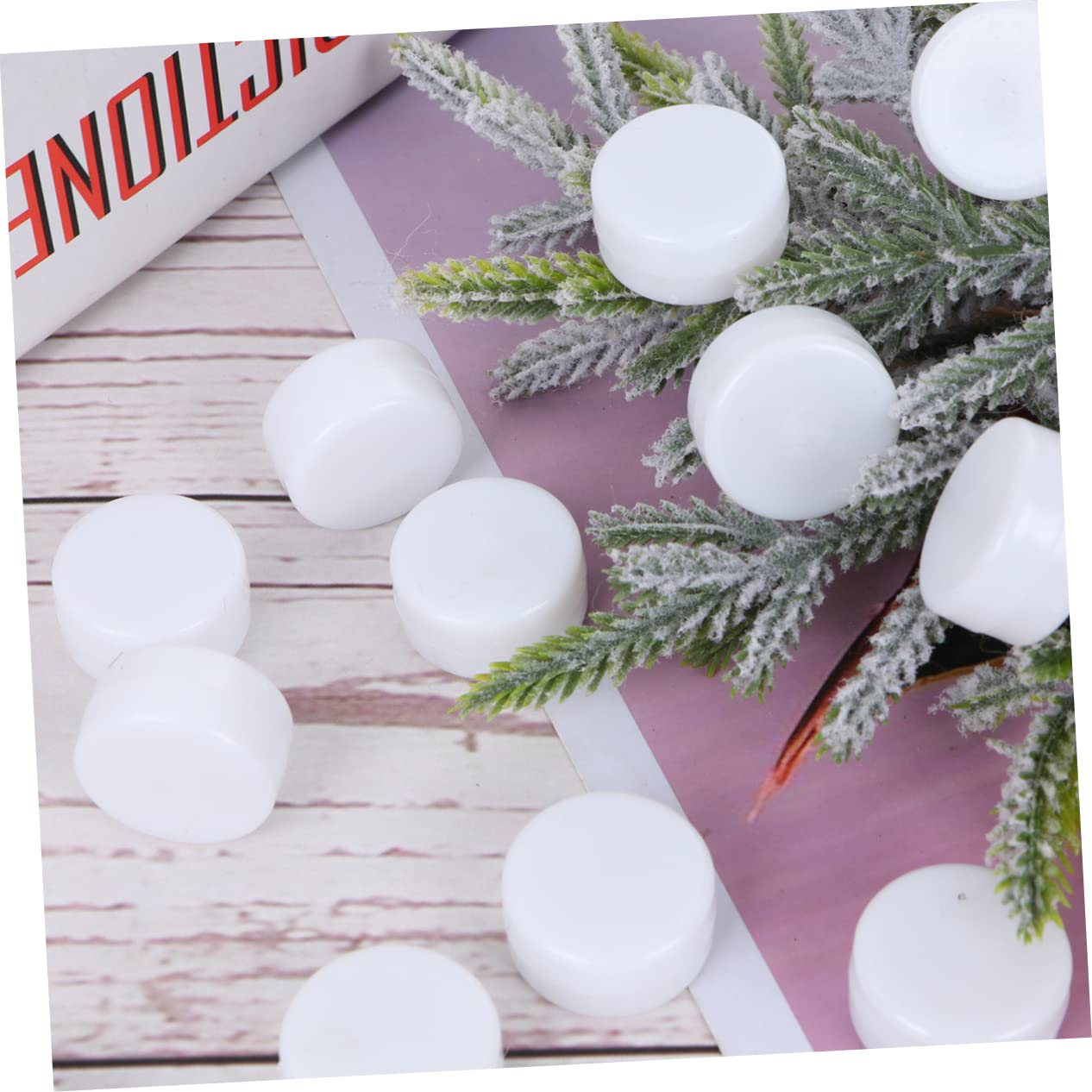 Sosoport 50pcs Ringing Accessories Rattle Insert Babies Rattles Noise Maker Insert Squeakers Replacement Pet Squeakers Rattle Newborn White