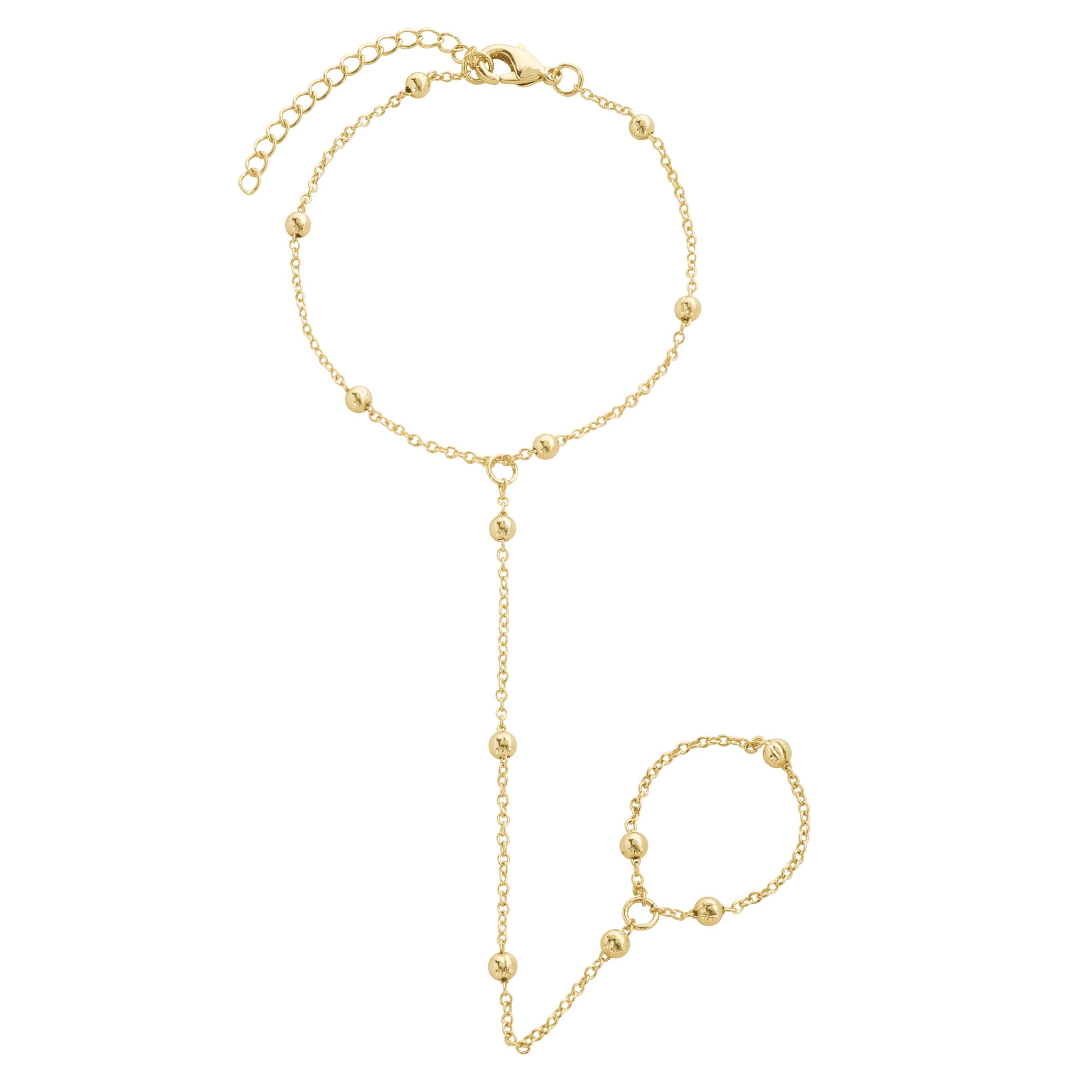 Bracelets Stack Silver Plated Chain Bracelet Set for Women Gold Hand Chain Rings Bracelets Jewelry for Women Trendy