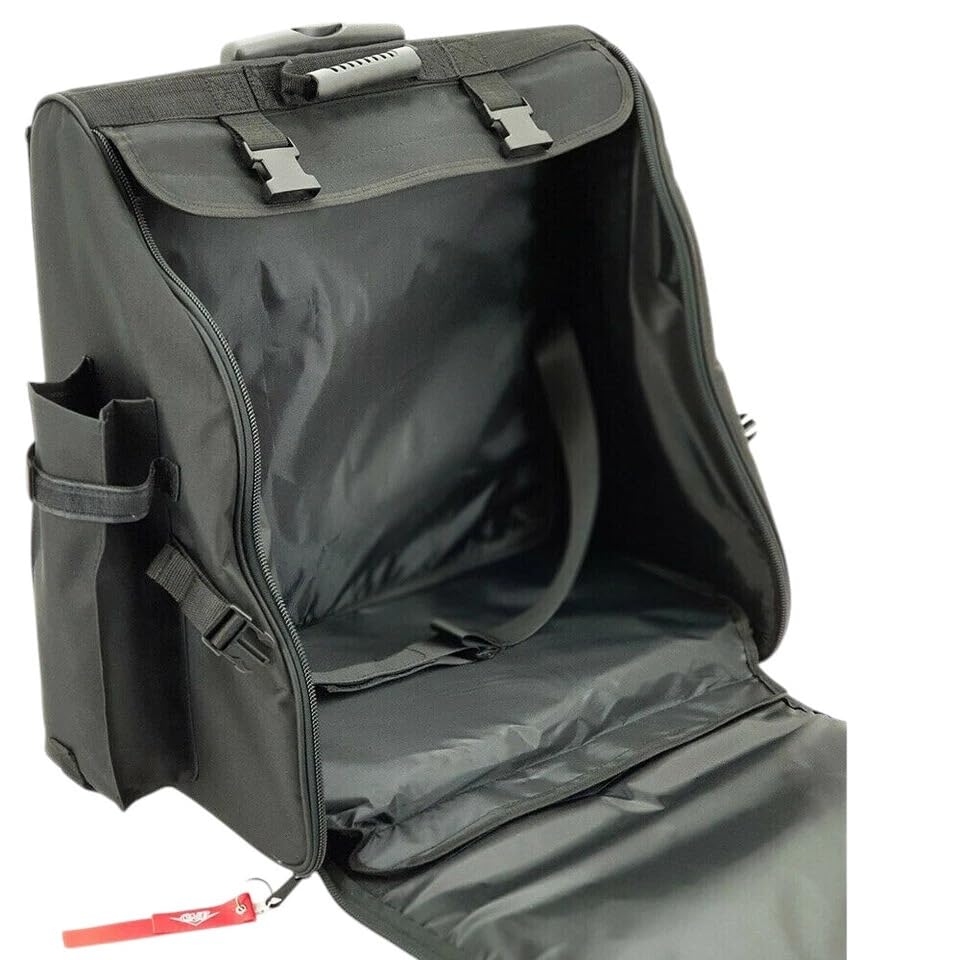 CNB Akkordeon Trolley-Bag für 96 Bässe – gepolsterte Transporttasche mit Rollen & Trolleygriff – leicht, stabil & wasserabweisend – idealer Schutz für Akkordeon beim Reisen, Proben & Auftritten