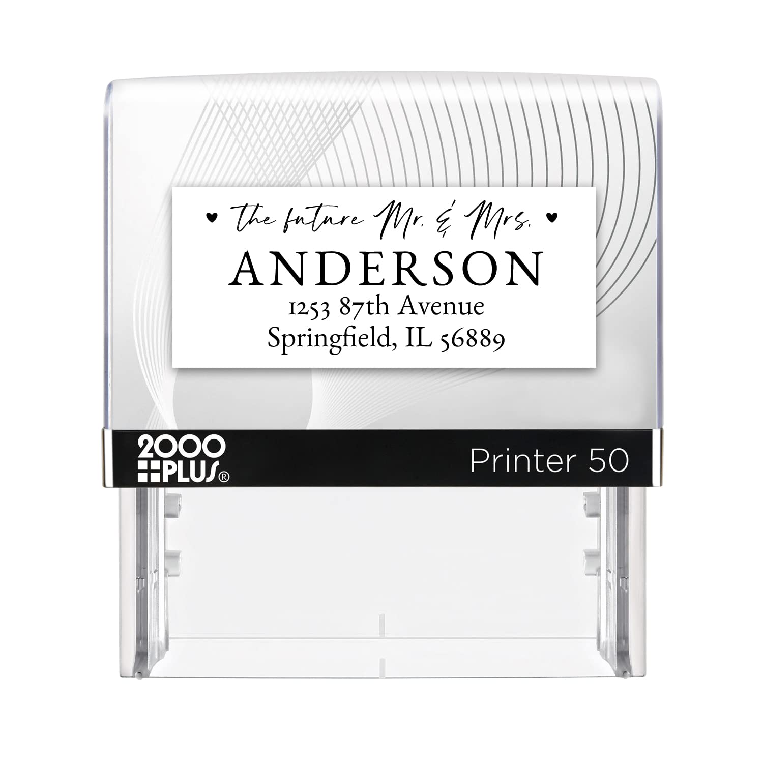 Personalized Wedding Return Address Stamp / 2000 Plus Self Inking Stamp/Future Mr and Mrs Black Ink Stamper/Made in The USA
