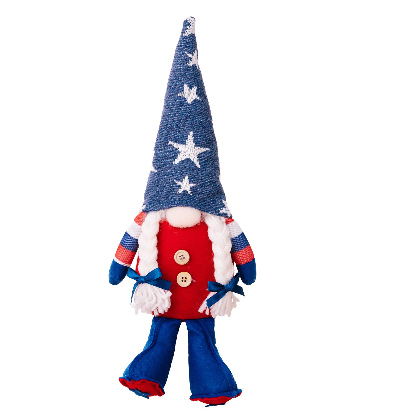 Hsioluted Independence Day Foot Bottom Star Hat Desktop Decorative Ornaments Supplies for Bedroom Dormitory School Independence Day Decoration