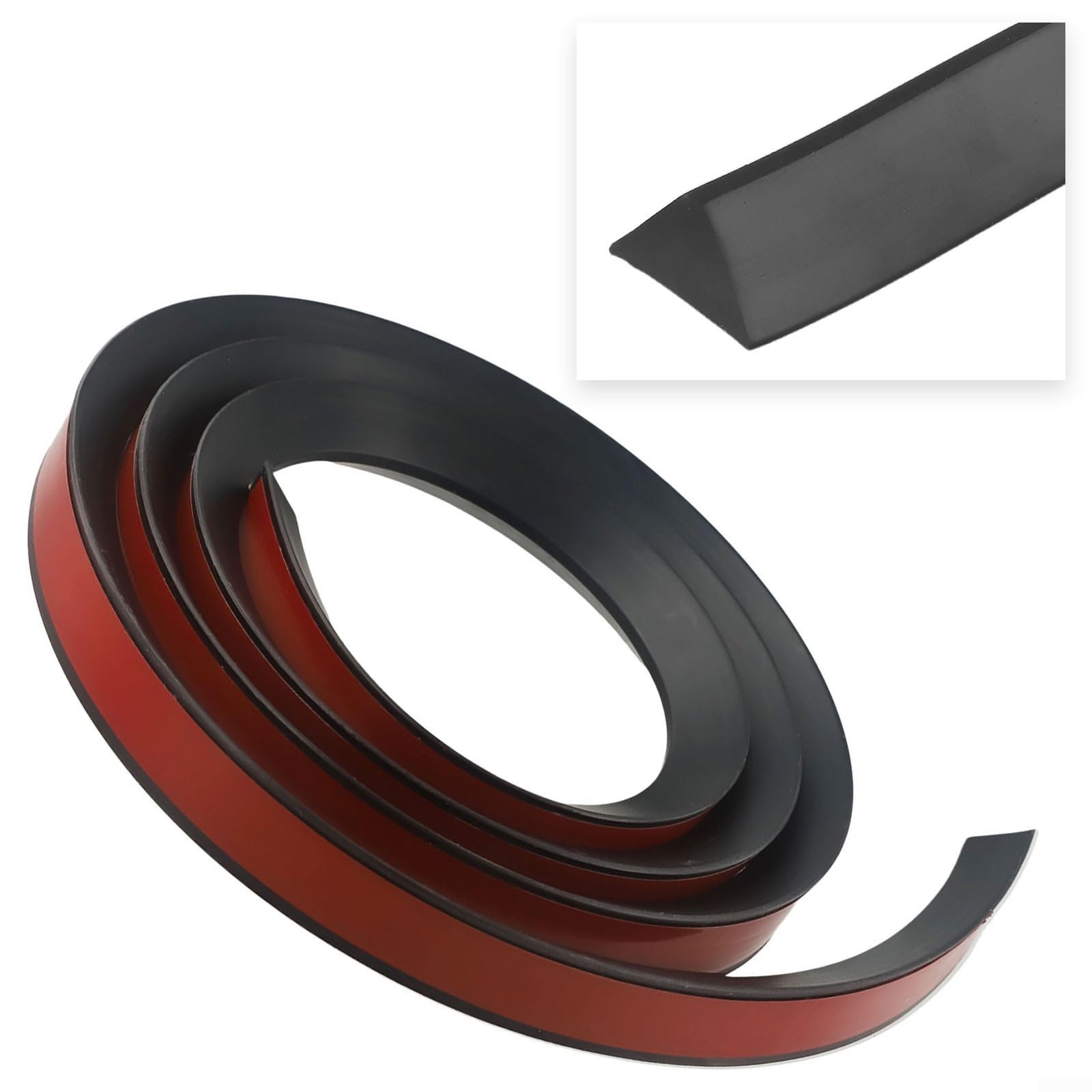 Flexibler Silikon-Wasserbarrierestreifen 200 Cm – Schwarz, Selbstklebend, Für Dusche & Küche, 15 Mm Hoch