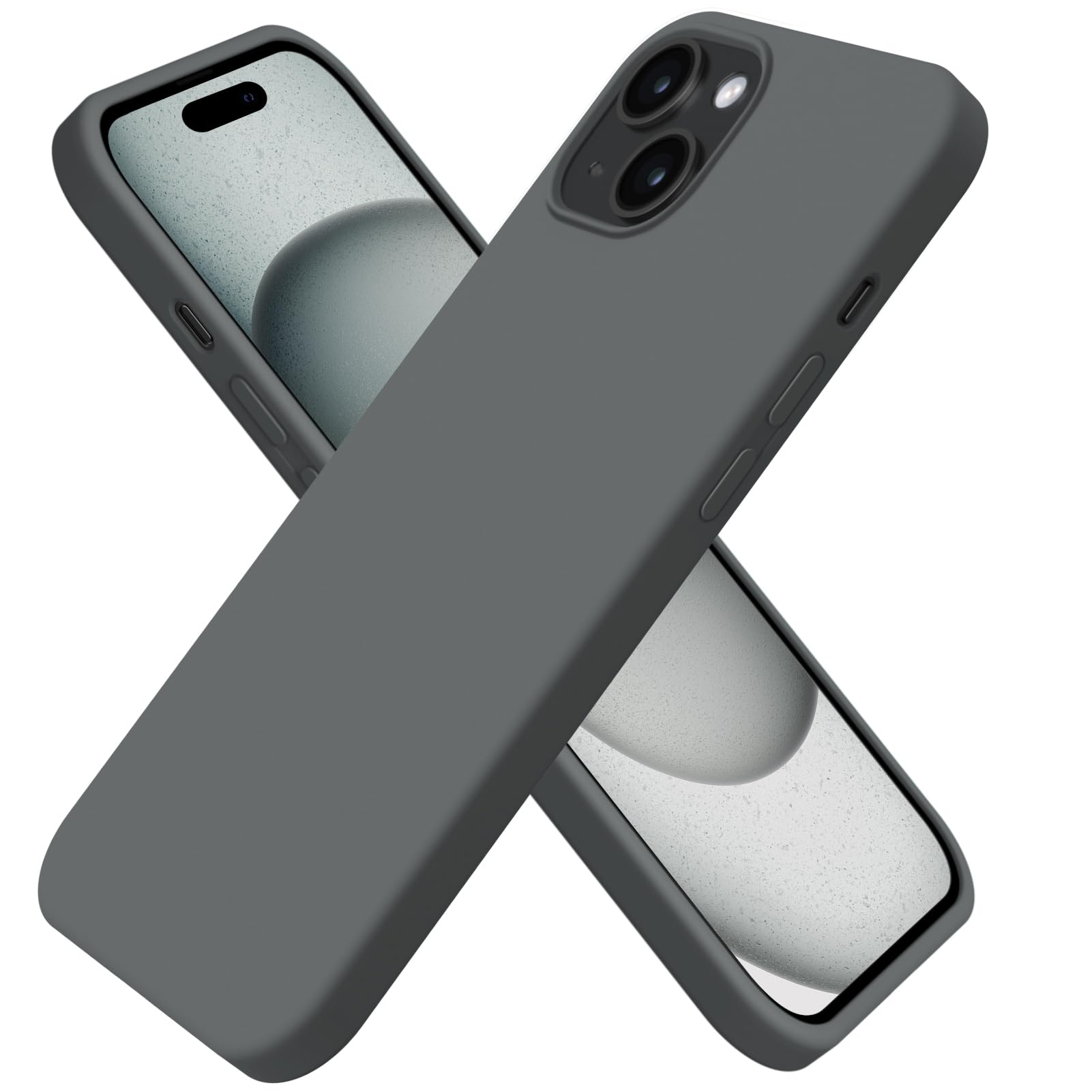 Flüssigsilikon-Hülle Für IPhone 15 Pro Max – Stoßfest, Rutschfest, Mit Mikrofaser-Innenfutter, In Vielen Farben, 6,7 Zoll
