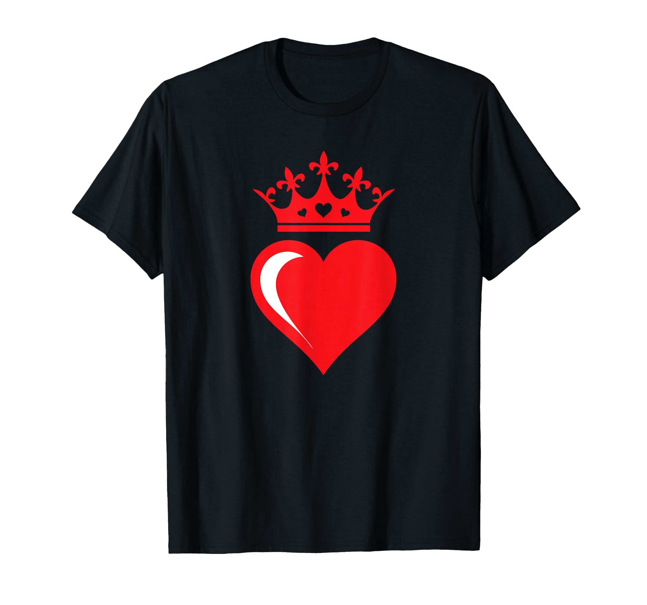 Queen & King of Hearts - Valentines Couple - Queen of Hearts T-Shirt