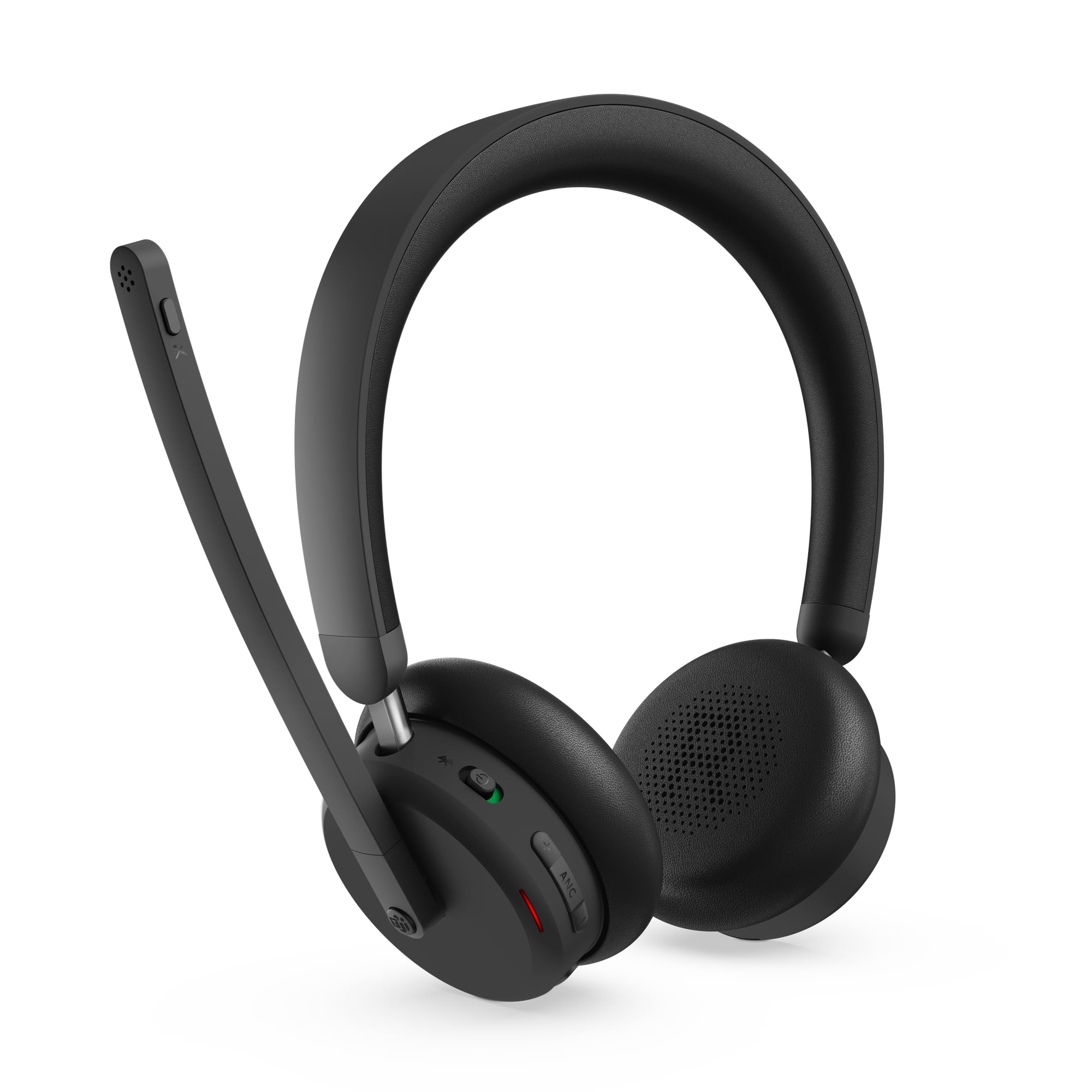 Lenovo 6550 - Headset - On-Ear - Bluetooth - kabellos - aktive Rauschunterdrückung - Schwarz - Zertifiziert für Microsoft Teams